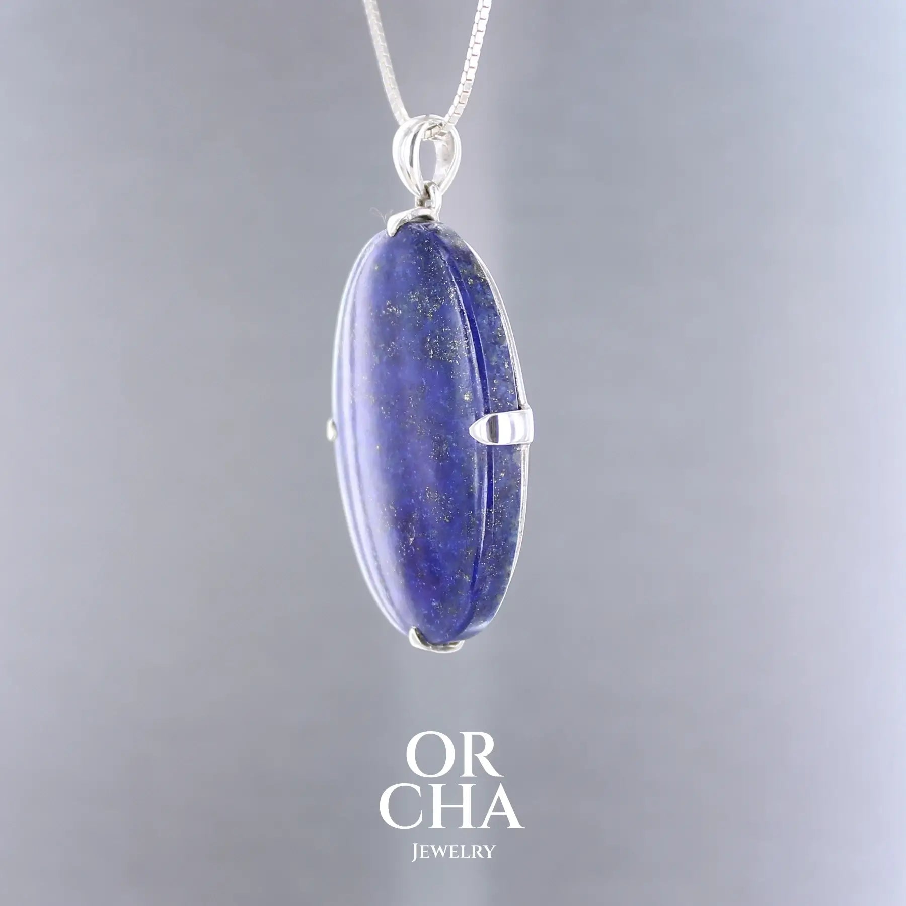 Pendentif en argent avec Lapis lazuli - Essential