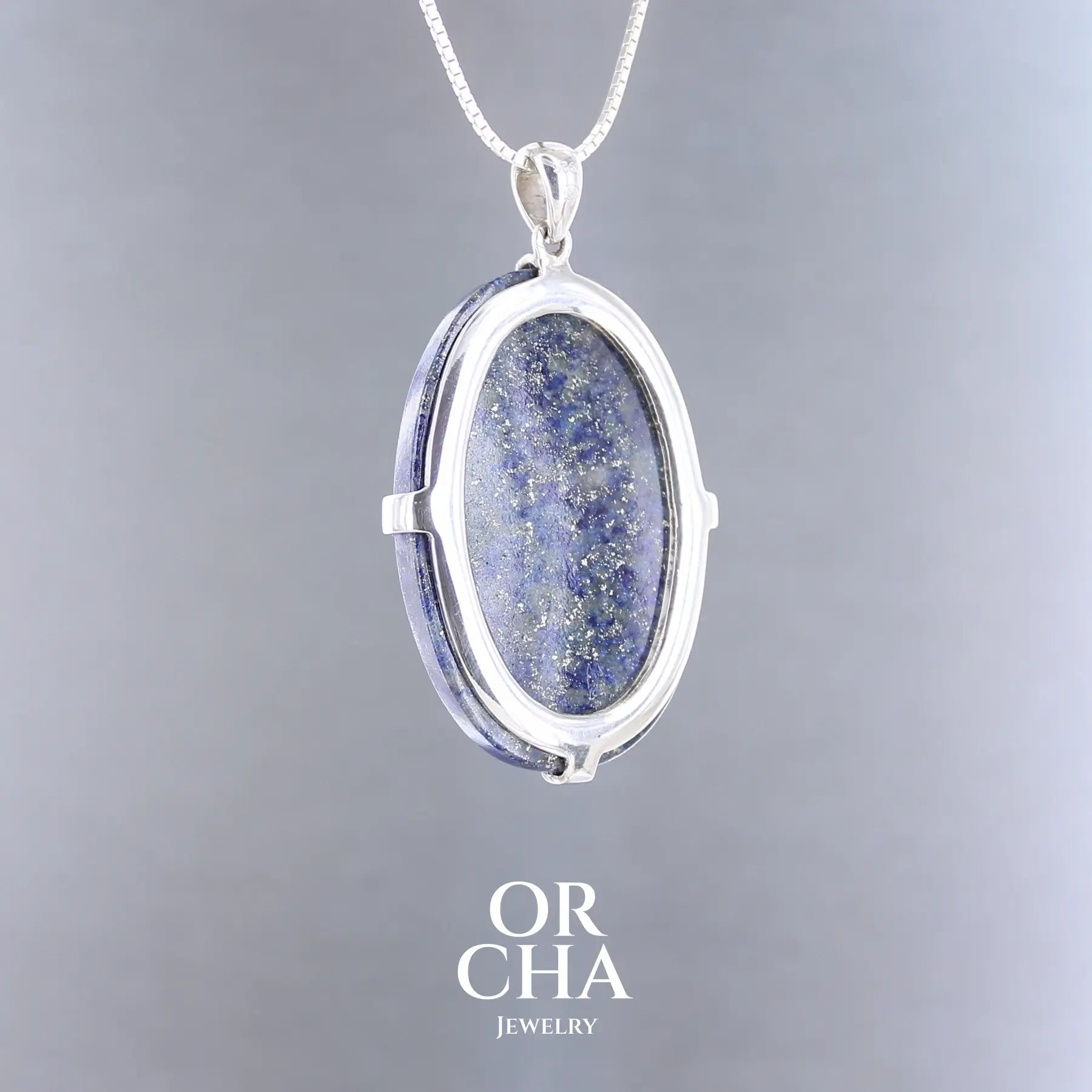 Pendentif en argent avec Lapis lazuli - Essential