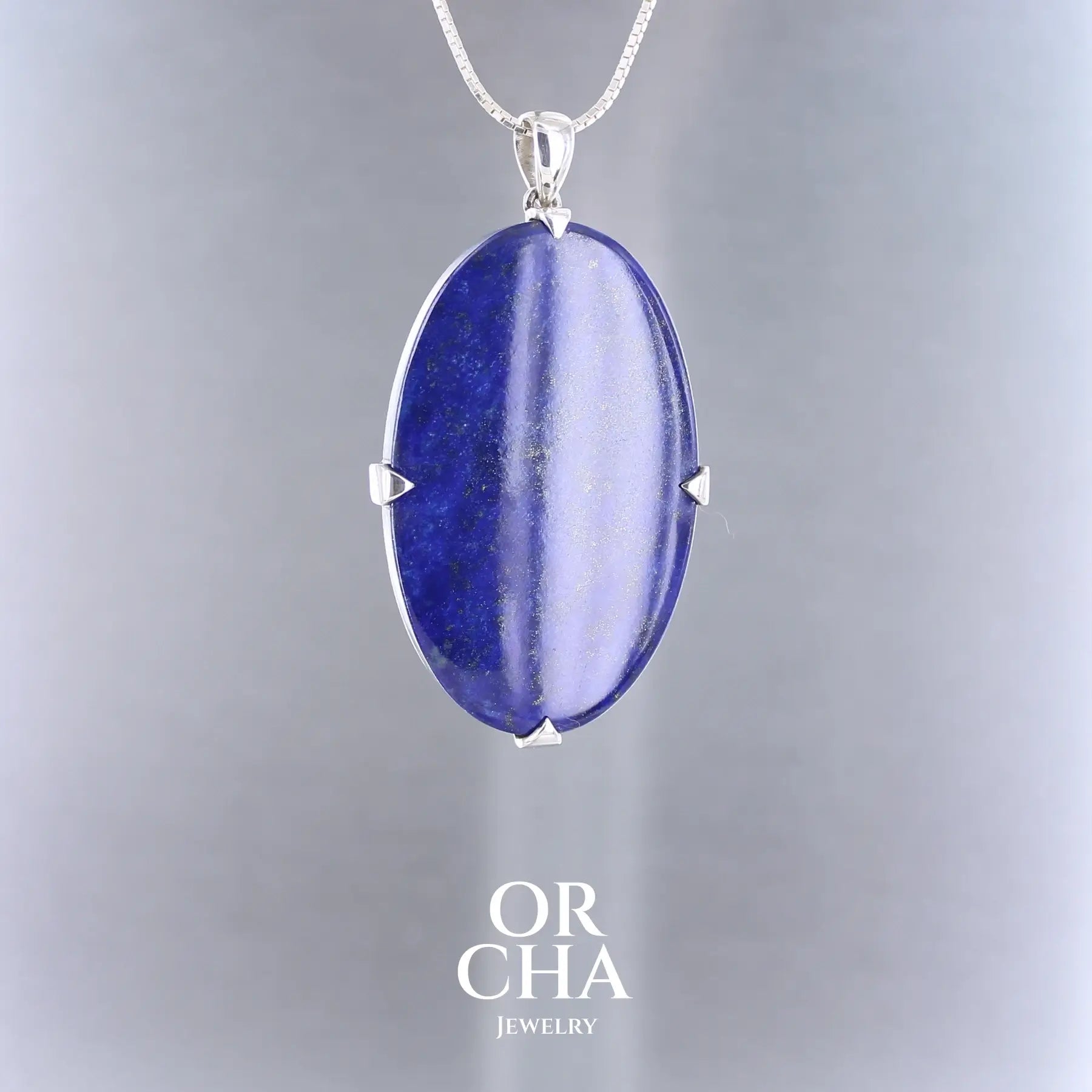 Pendentif en argent avec Lapis lazuli - Essential