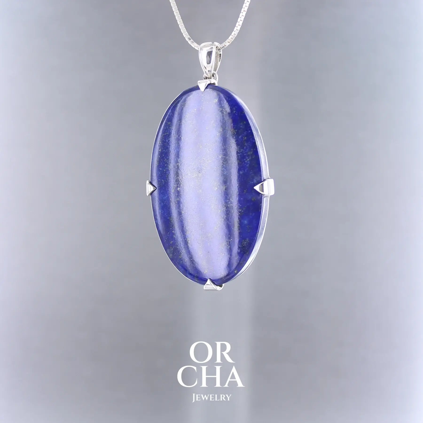 Pendentif en argent avec Lapis lazuli - Essential
