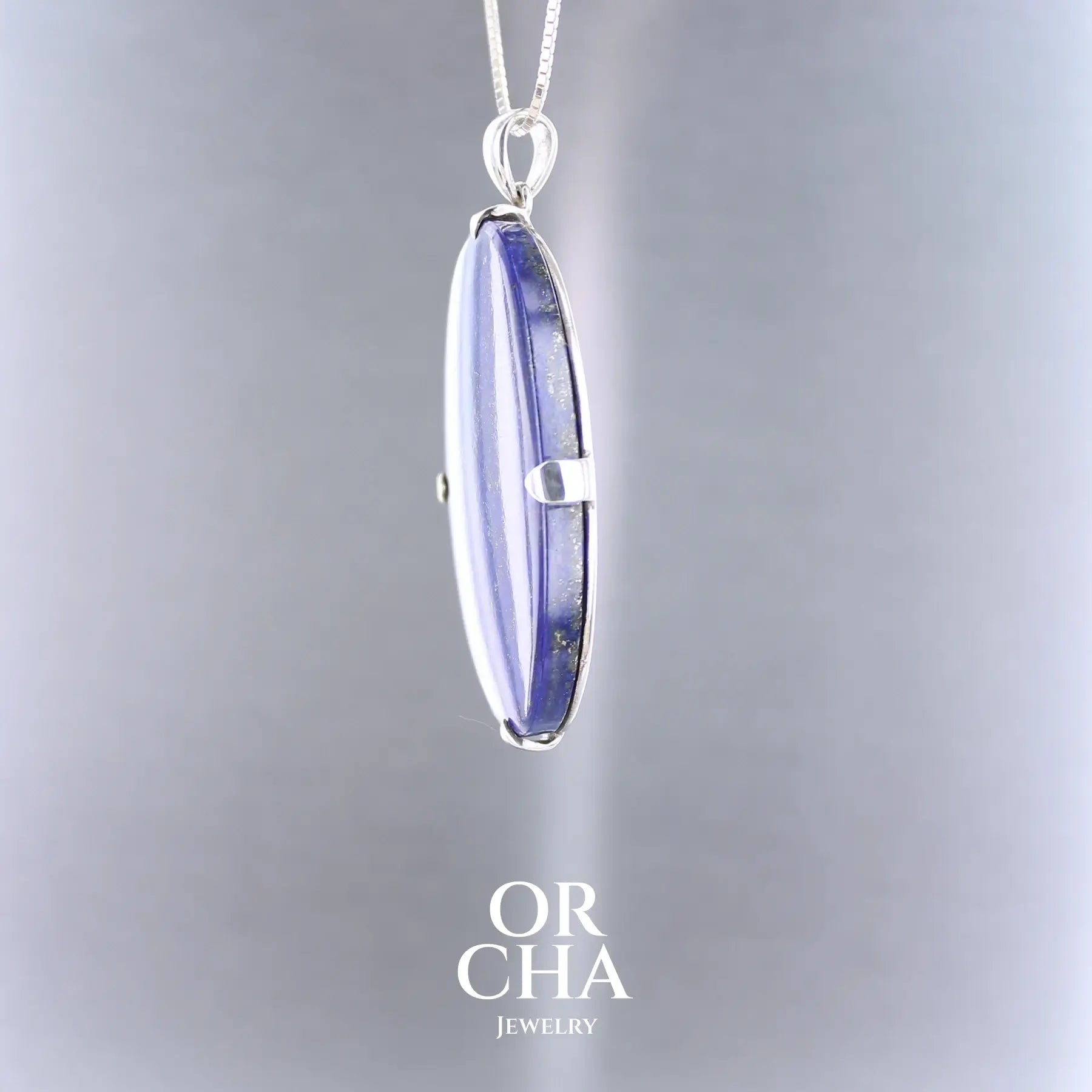 Pendentif en argent avec Lapis lazuli - Essential
