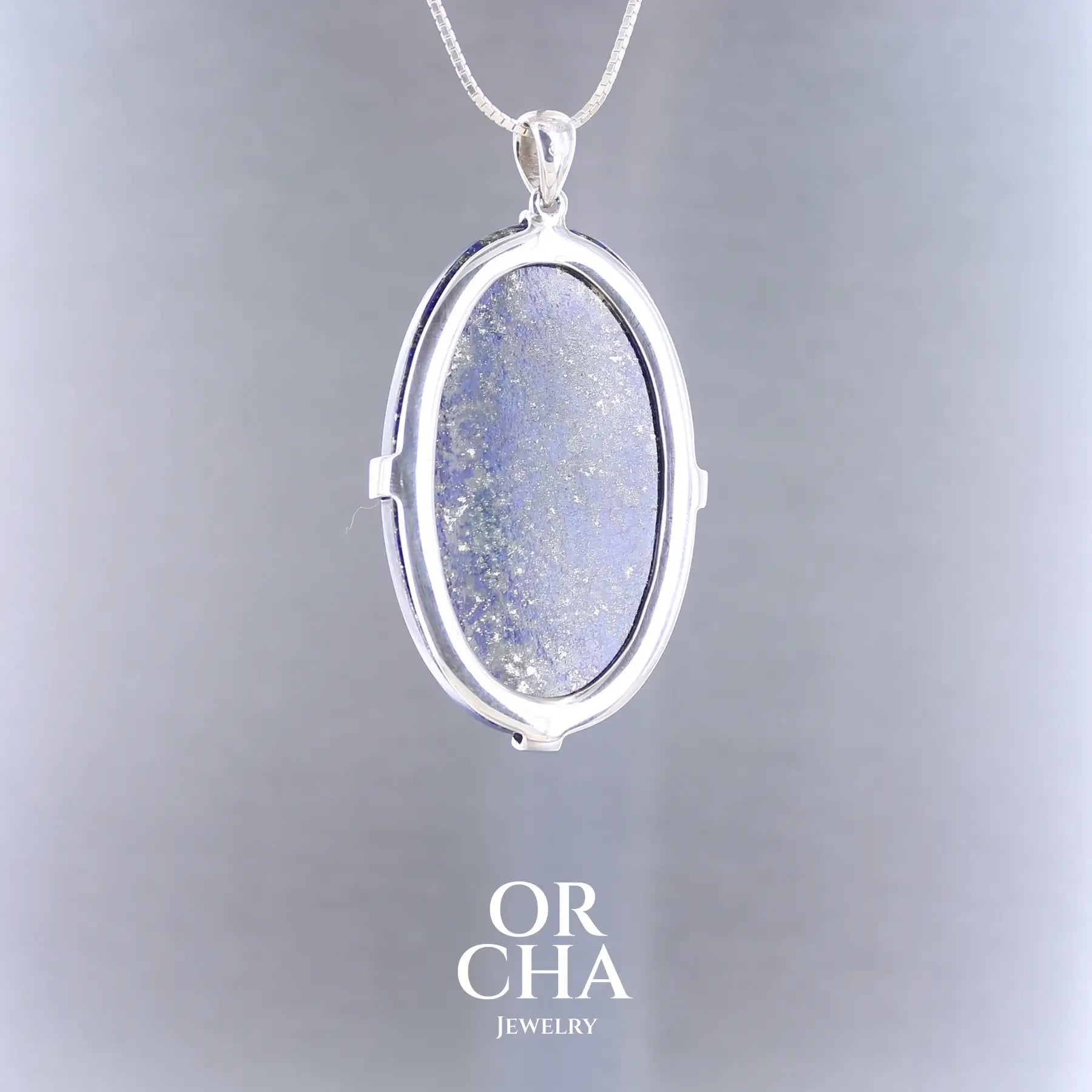 Pendentif en argent avec Lapis lazuli - Essential