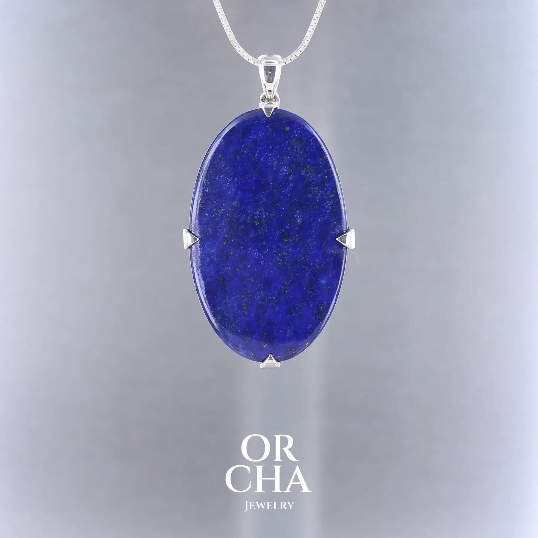 Pendentif en argent avec Lapis lazuli - Essential