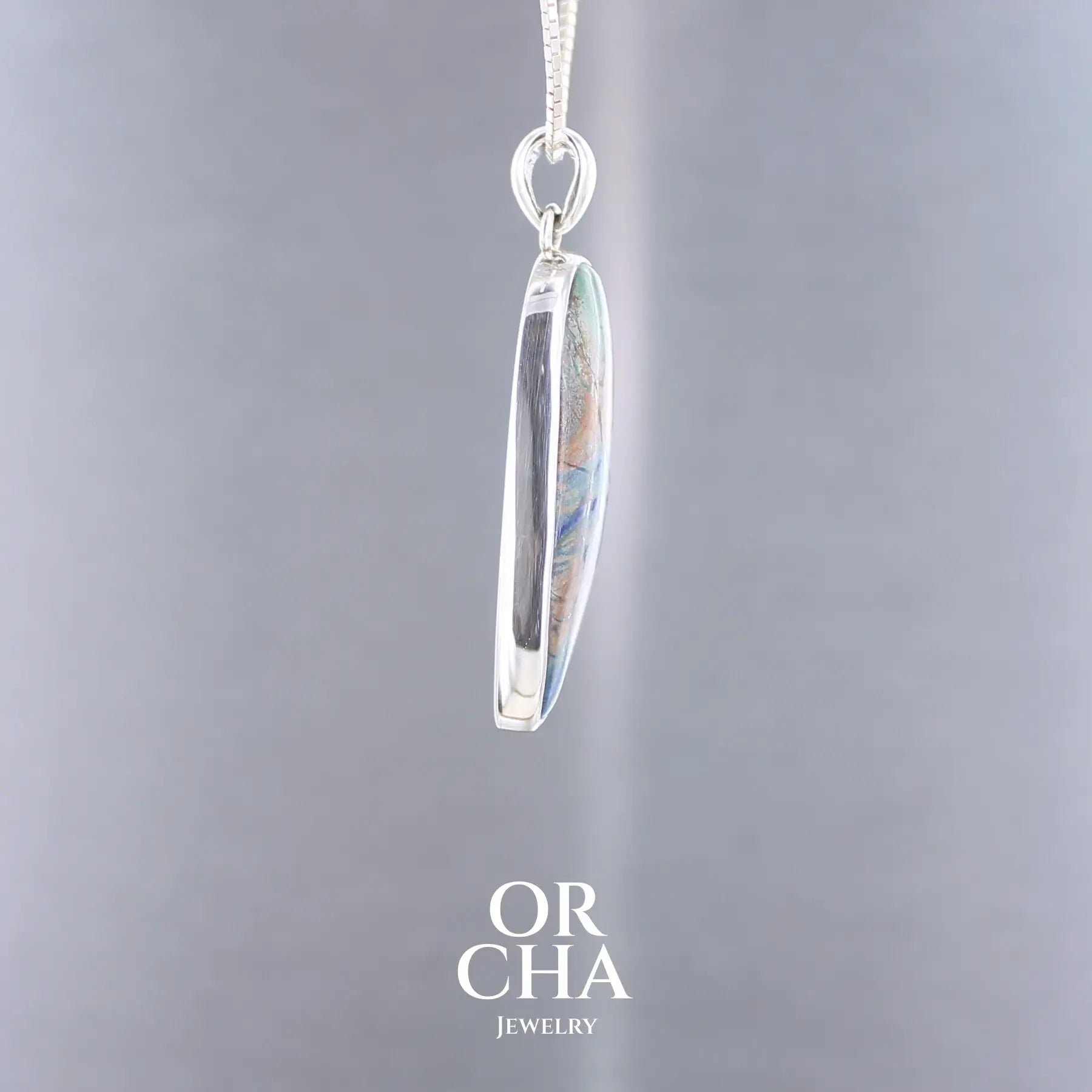 Pendentif en argent avec Azurite - Essential