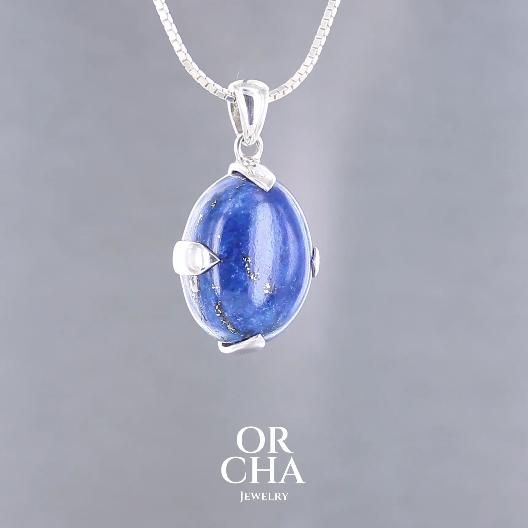 Pendentif en argent avec Lapis lazuli - Essential