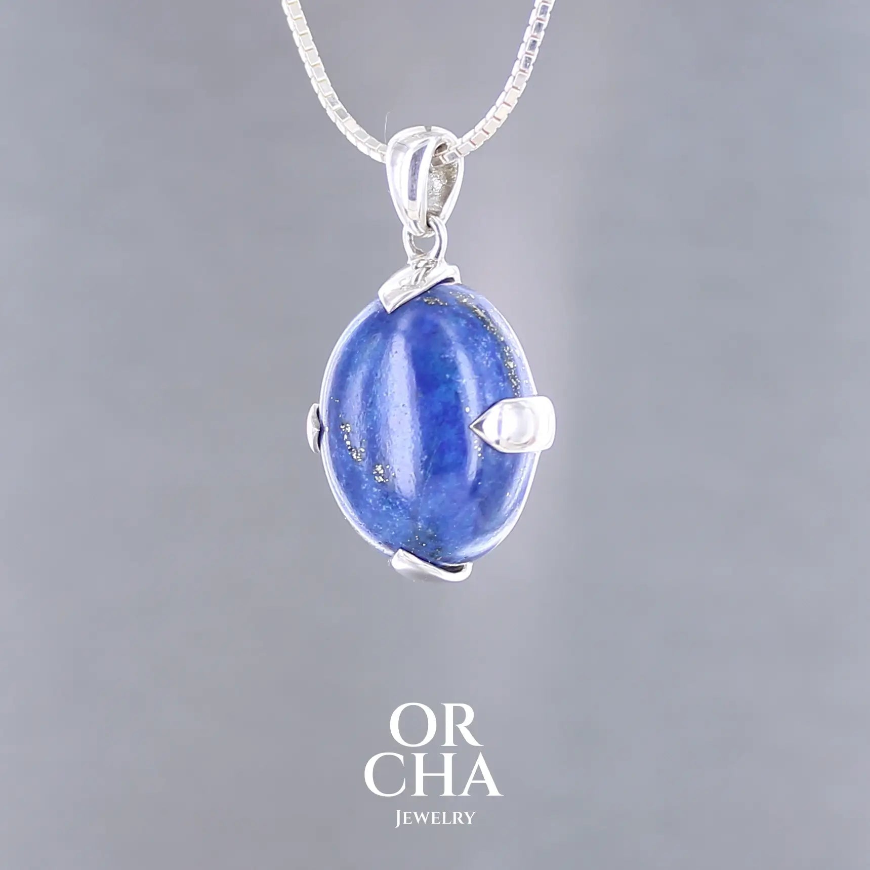 Pendentif en argent avec Lapis lazuli - Essential