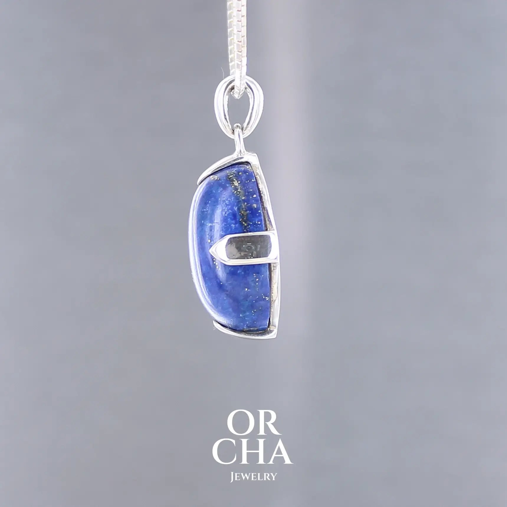 Pendentif en argent avec Lapis lazuli - Essential