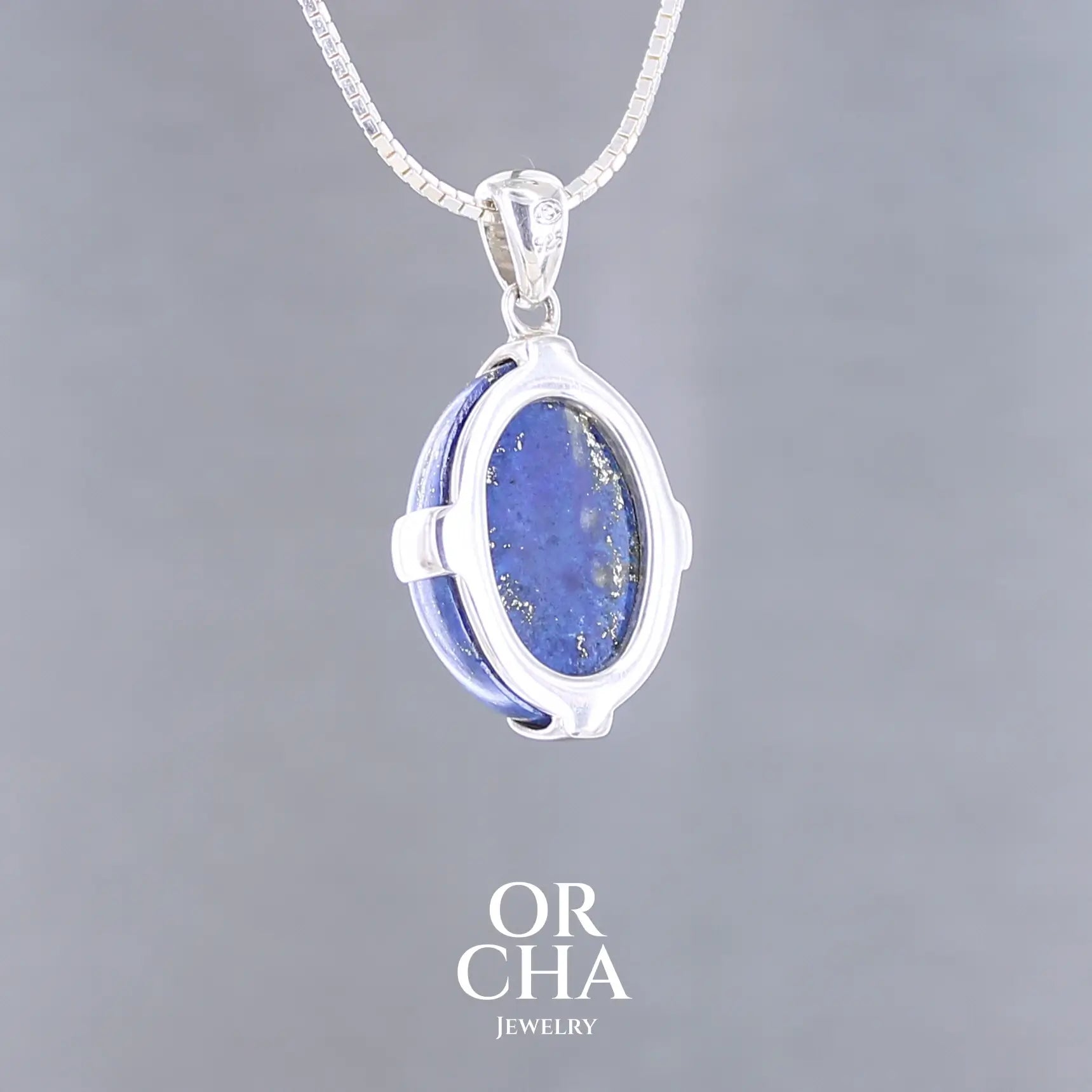 Pendentif en argent avec Lapis lazuli - Essential
