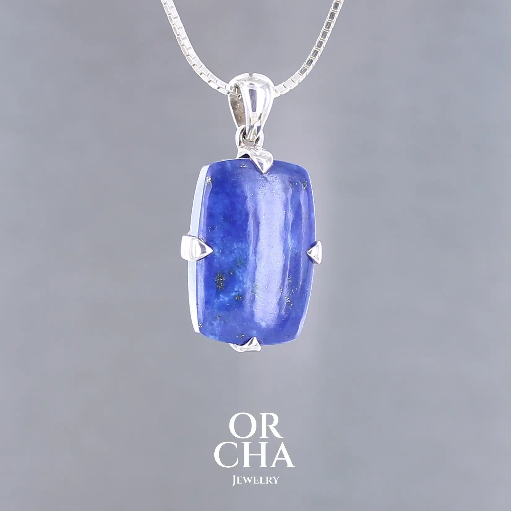 Pendentif en argent avec Lapis lazuli - Essential
