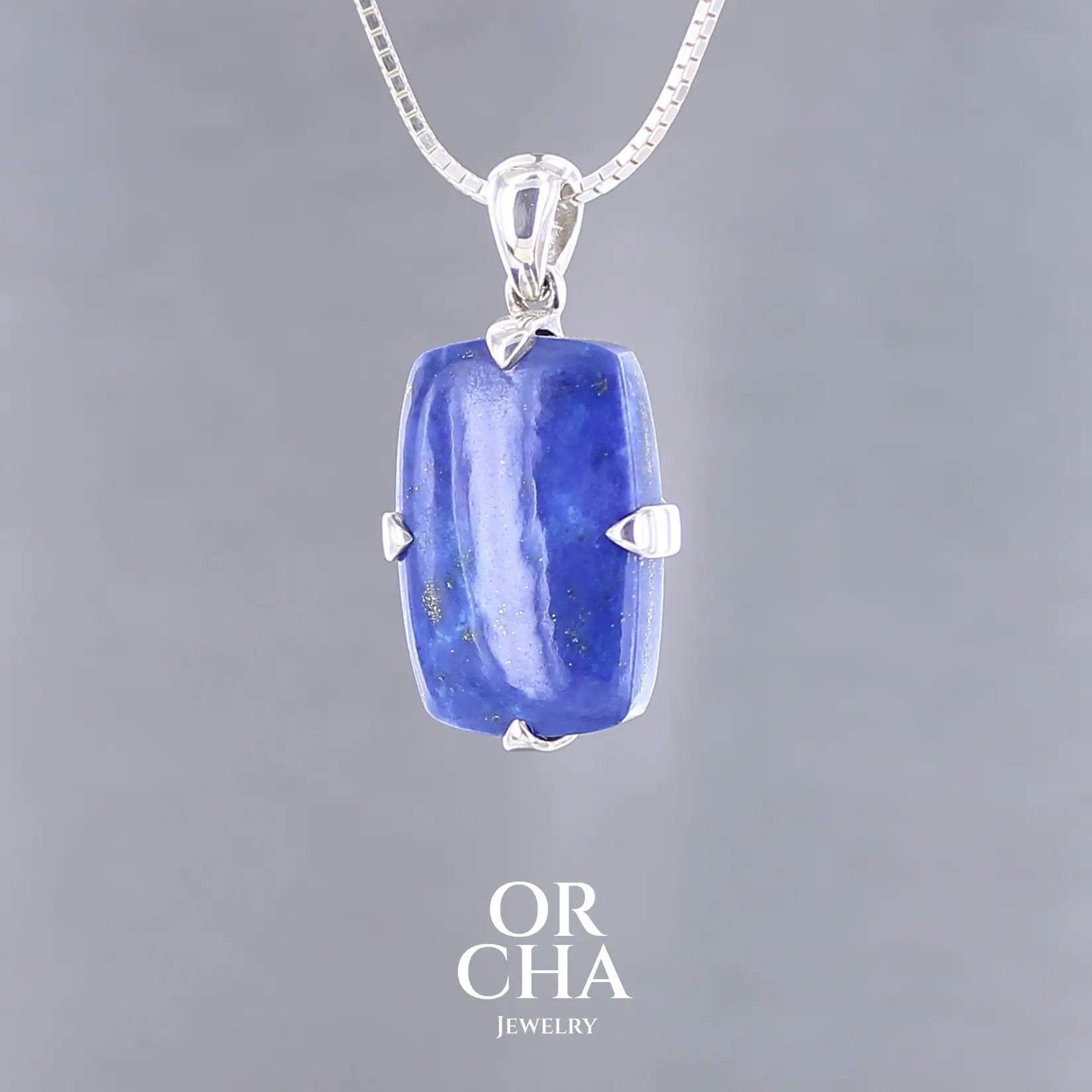 Pendentif en argent avec Lapis lazuli - Essential