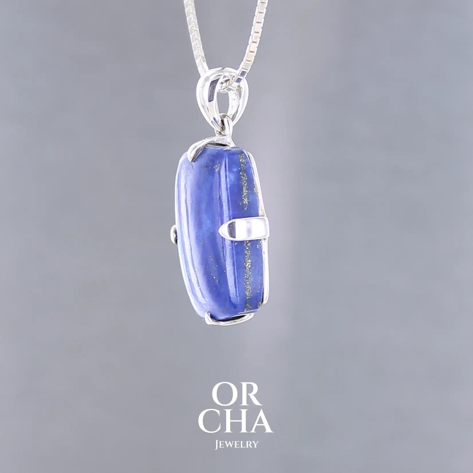 Pendentif en argent avec Lapis lazuli - Essential