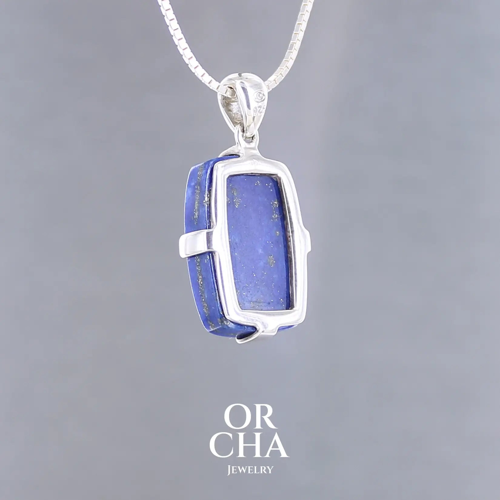 Pendentif en argent avec Lapis lazuli - Essential
