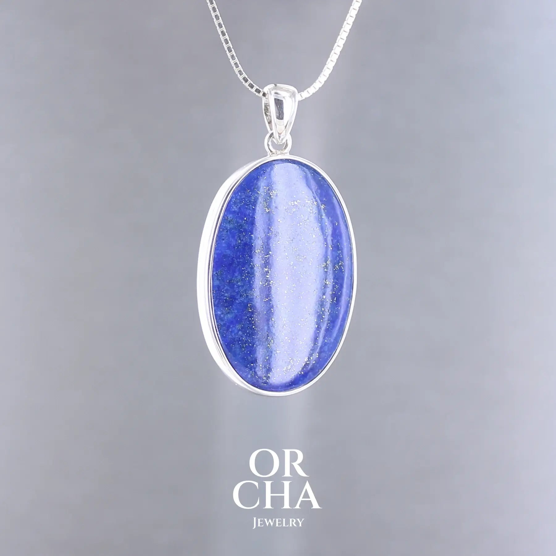 Pendentif en argent avec Lapis lazuli - Essential