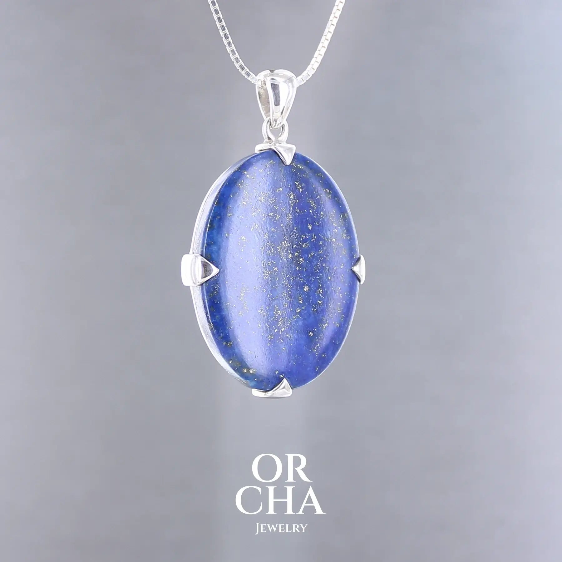 Pendentif en argent avec Lapis lazuli - Essential