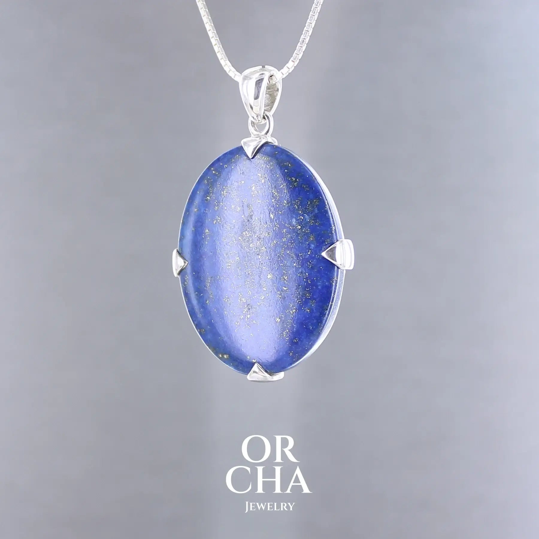 Pendentif en argent avec Lapis lazuli - Essential