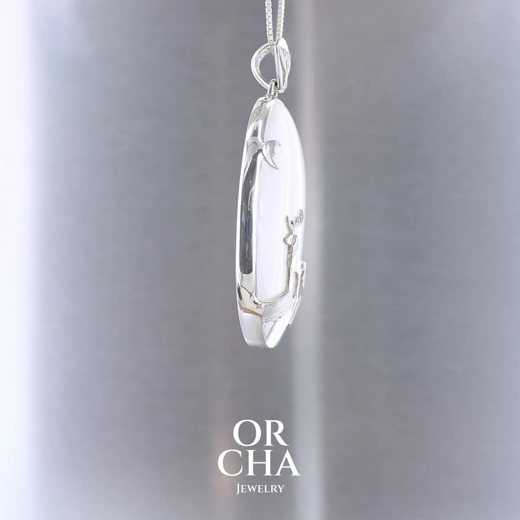 Pendentif Cerf loup avec Scolécite - Sauvage