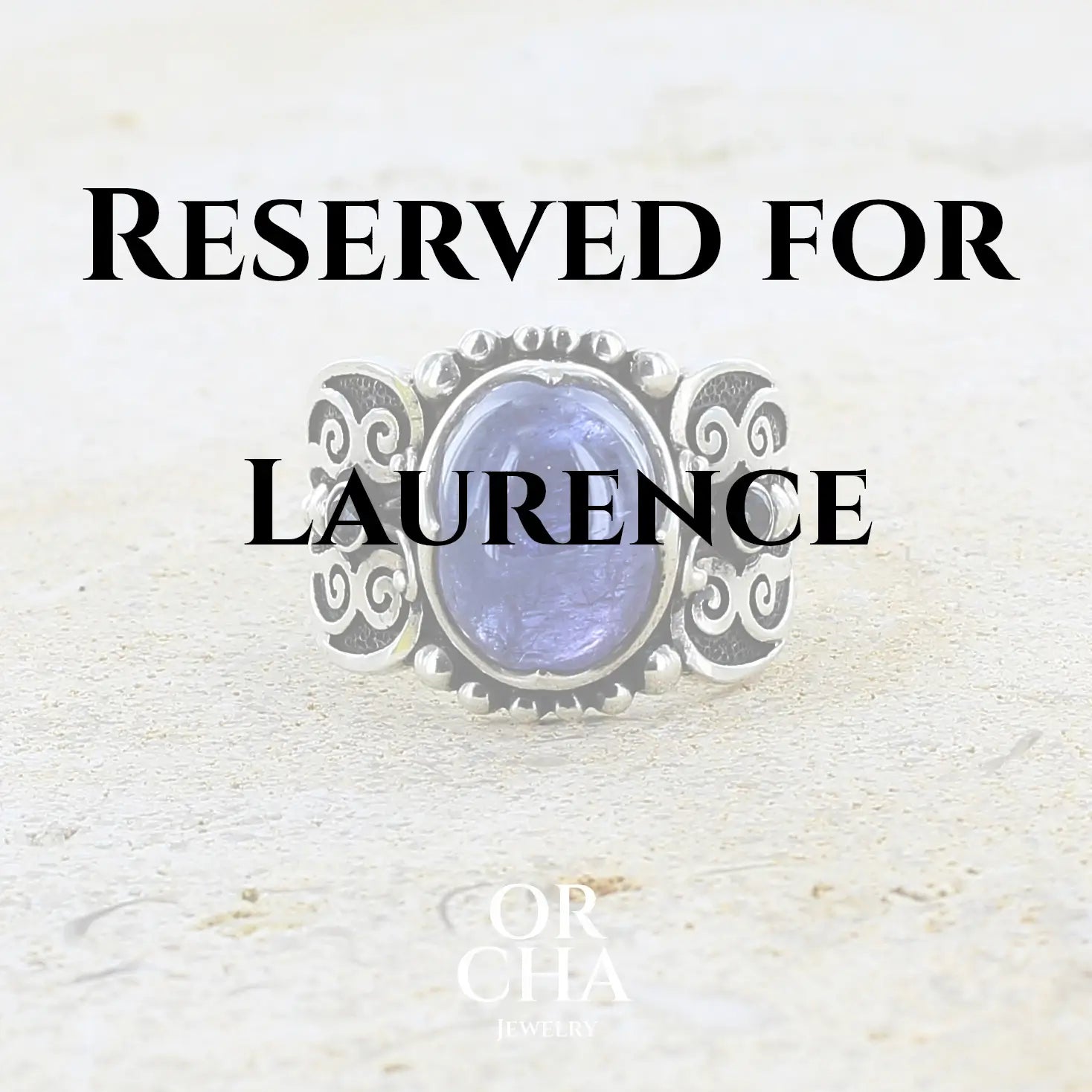 Réservée pour Laurence. Bague Tanzanite celtique papillon en argent massif - Sauvage