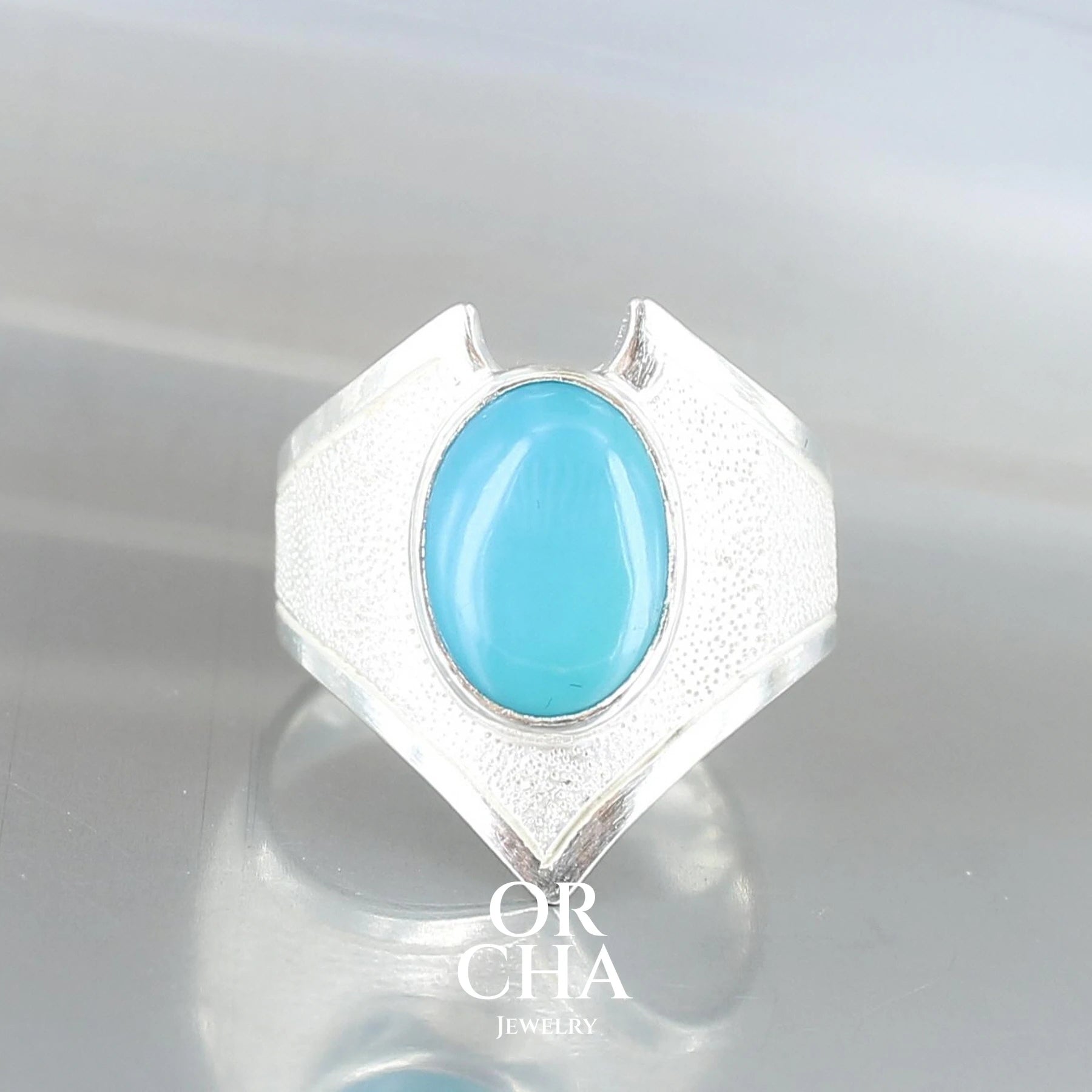 Bague en argent avec Turquoise - Bastet