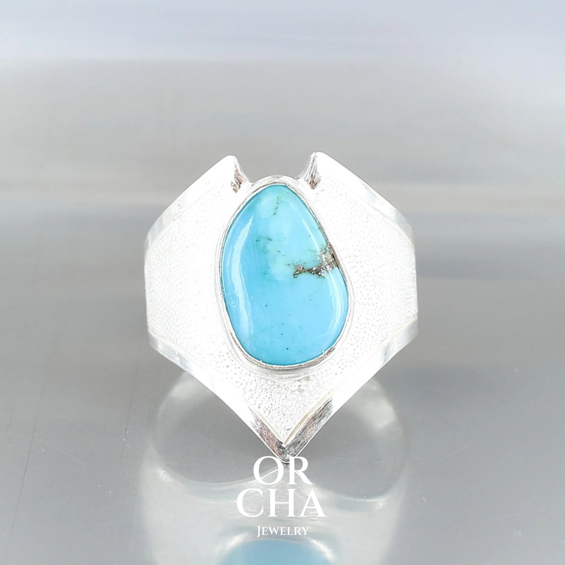 Bague en argent avec Turquoise - Bastet