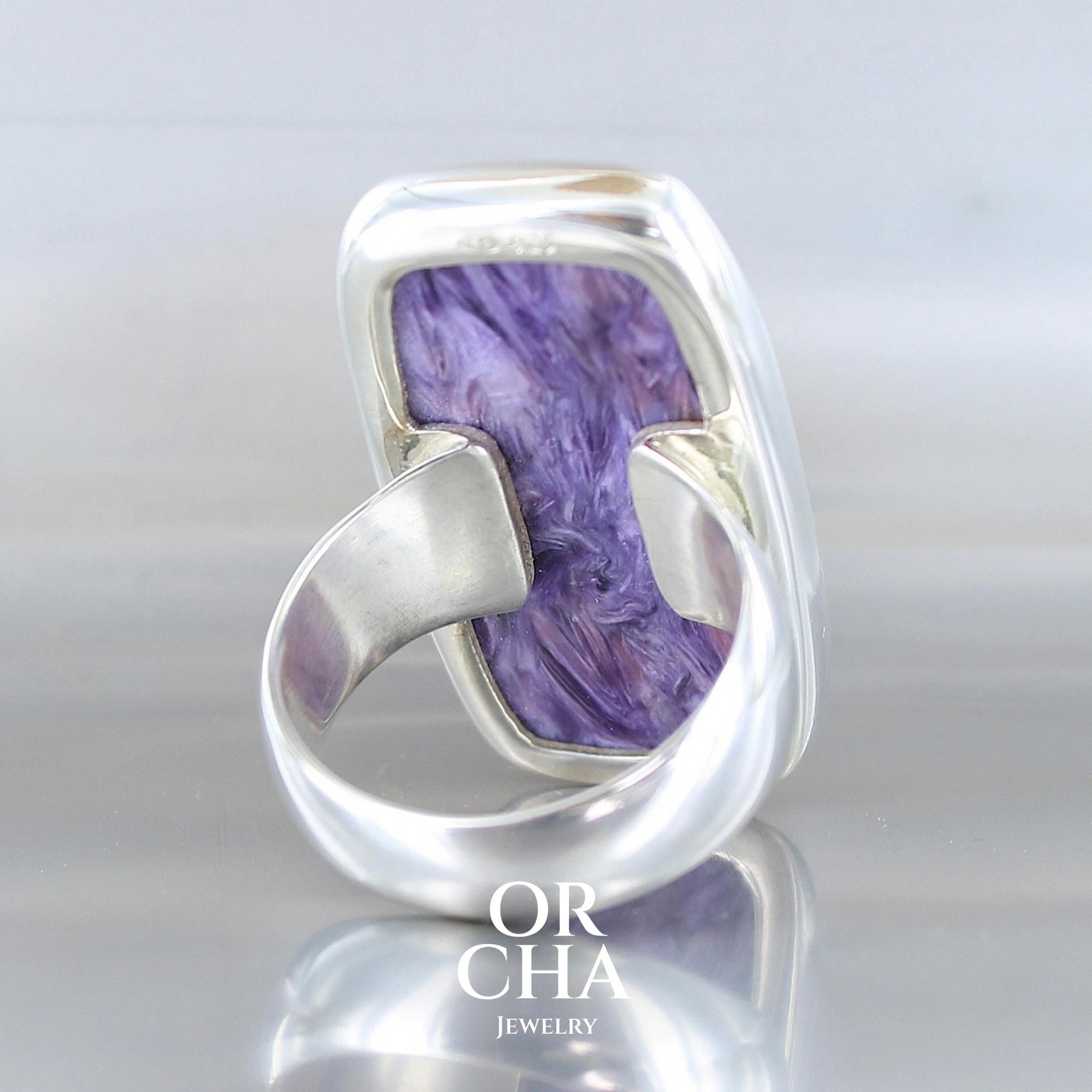 Bague en argent avec Charoïte - Essential