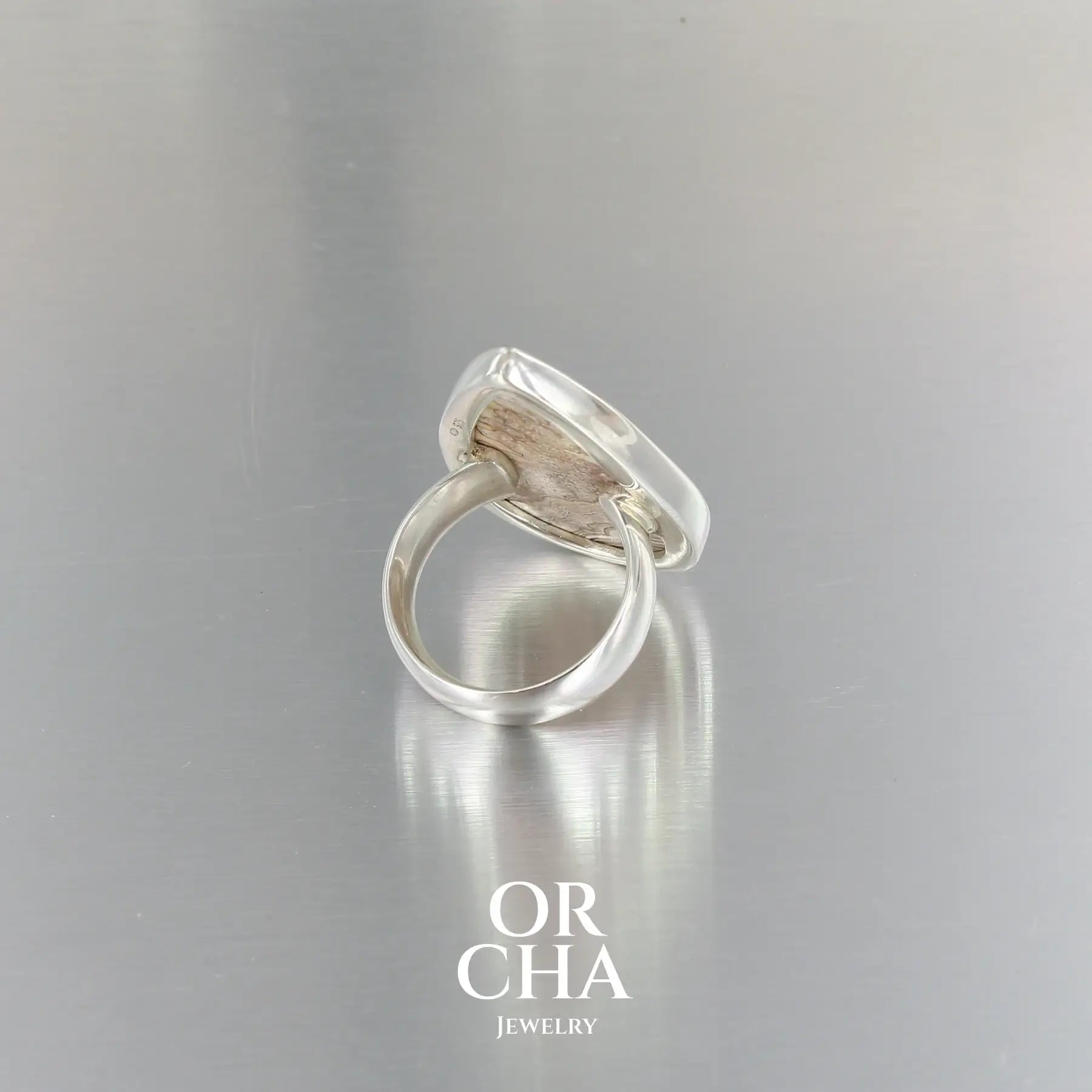 Bague en argent avec Agate crazy lace - Essential