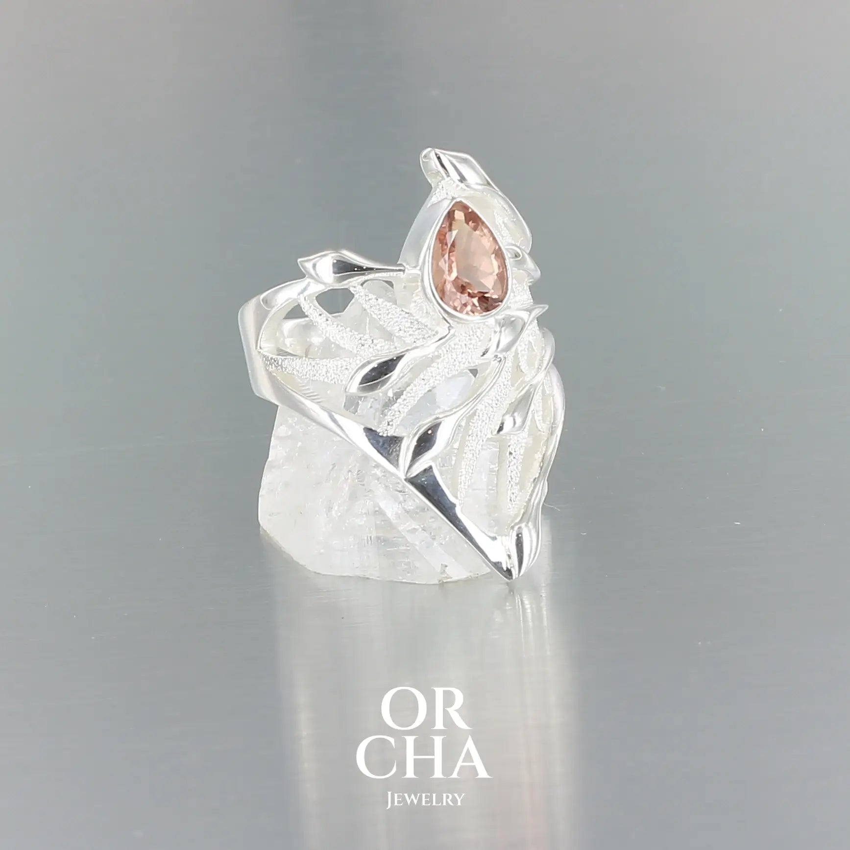 Bague en argent avec Tourmaline - Sauvage
