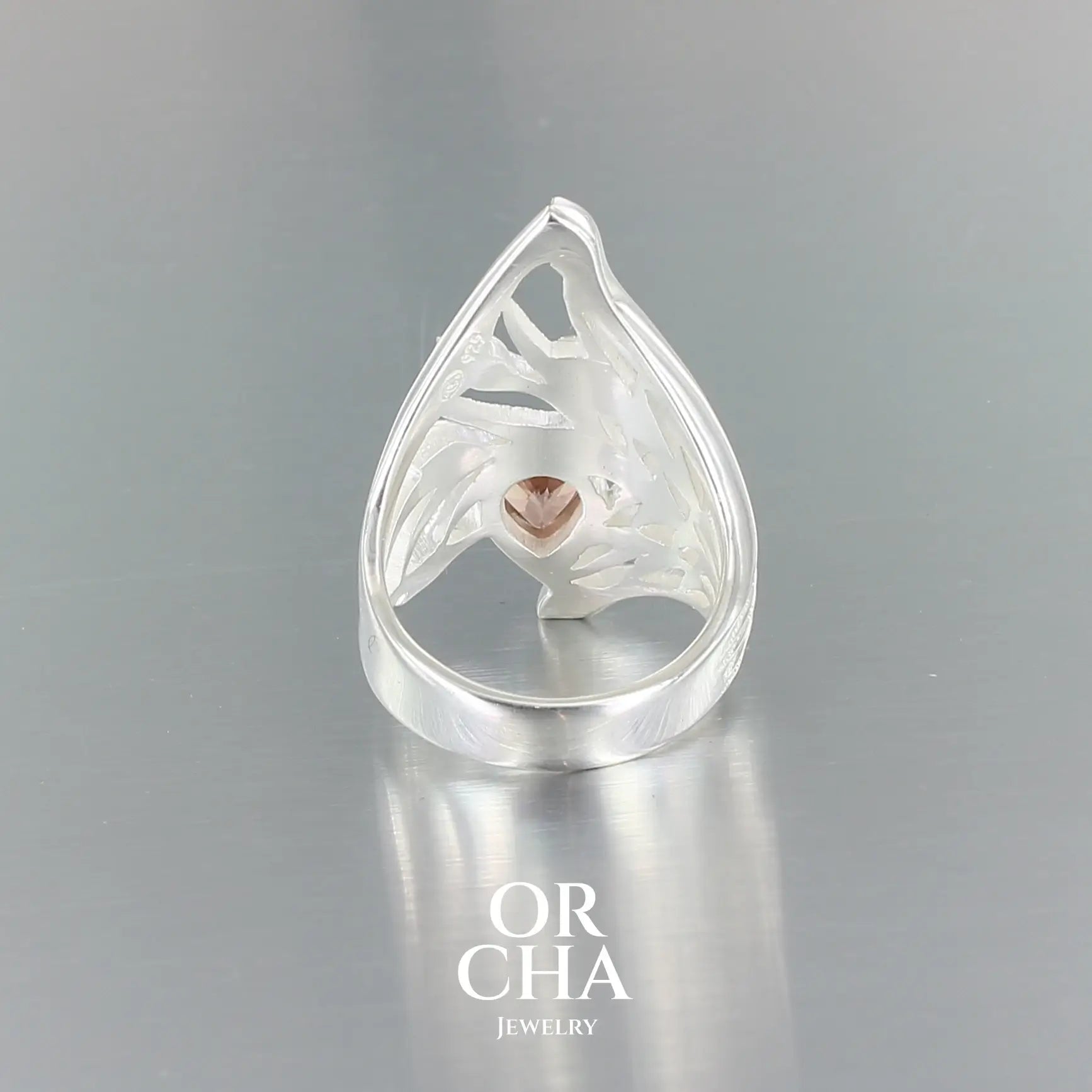 Bague en argent avec Tourmaline - Sauvage
