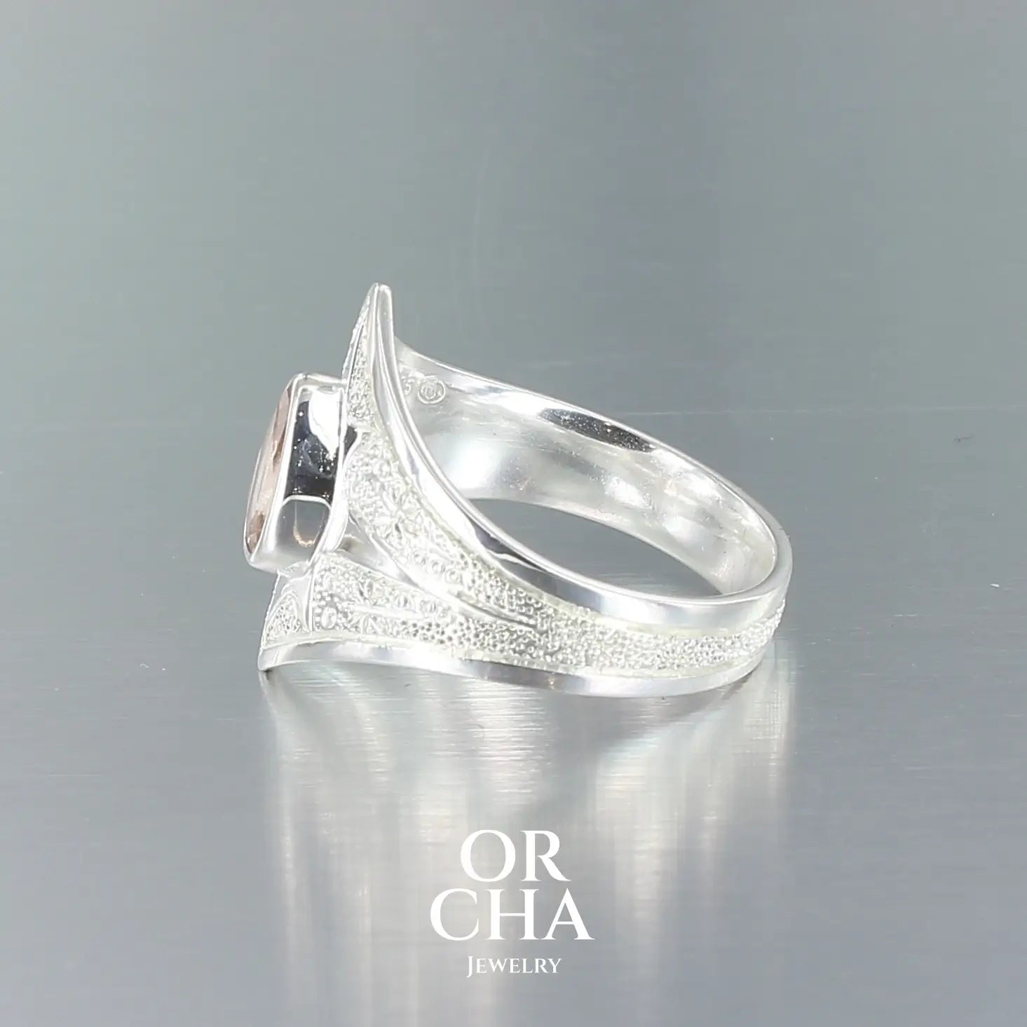 Bague en argent avec Tourmaline - Elven