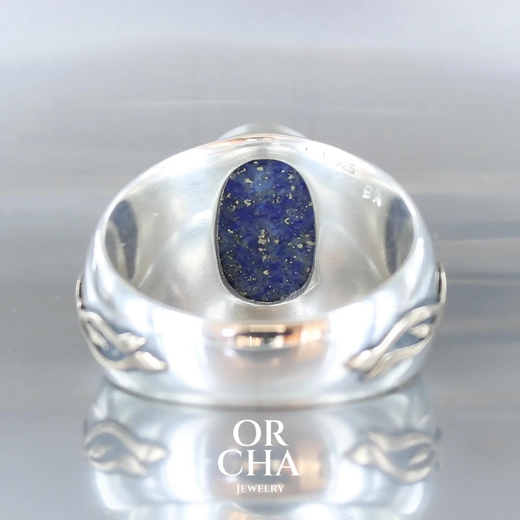 Bague pour homme avec Lapis Lazuli - Phoenix - Sauvage