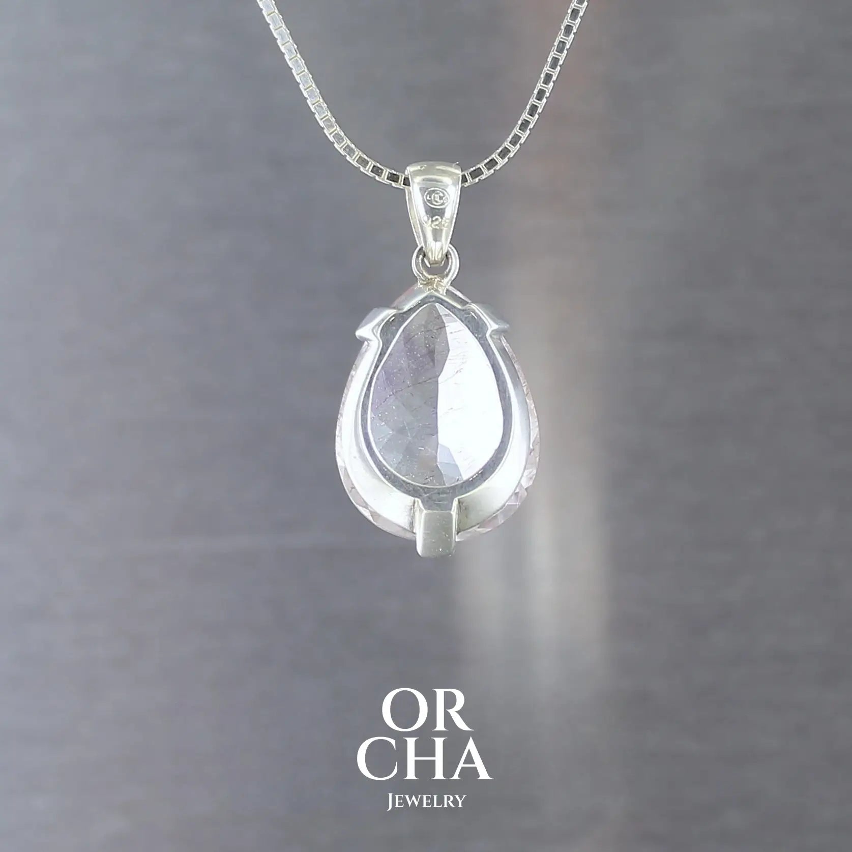 Pendentif en argent avec Améthyste - Essential