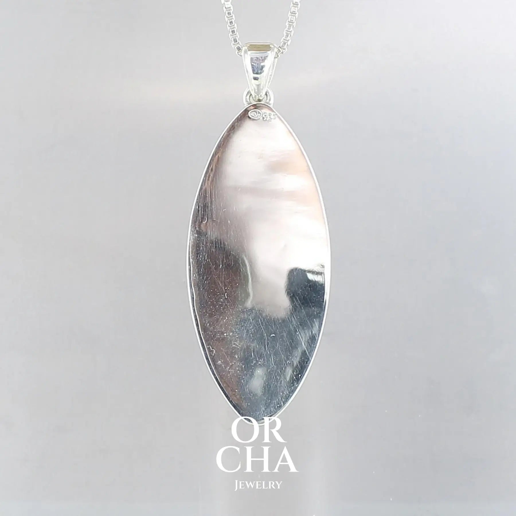 Pendentif en argent avec Citrine - Orcha