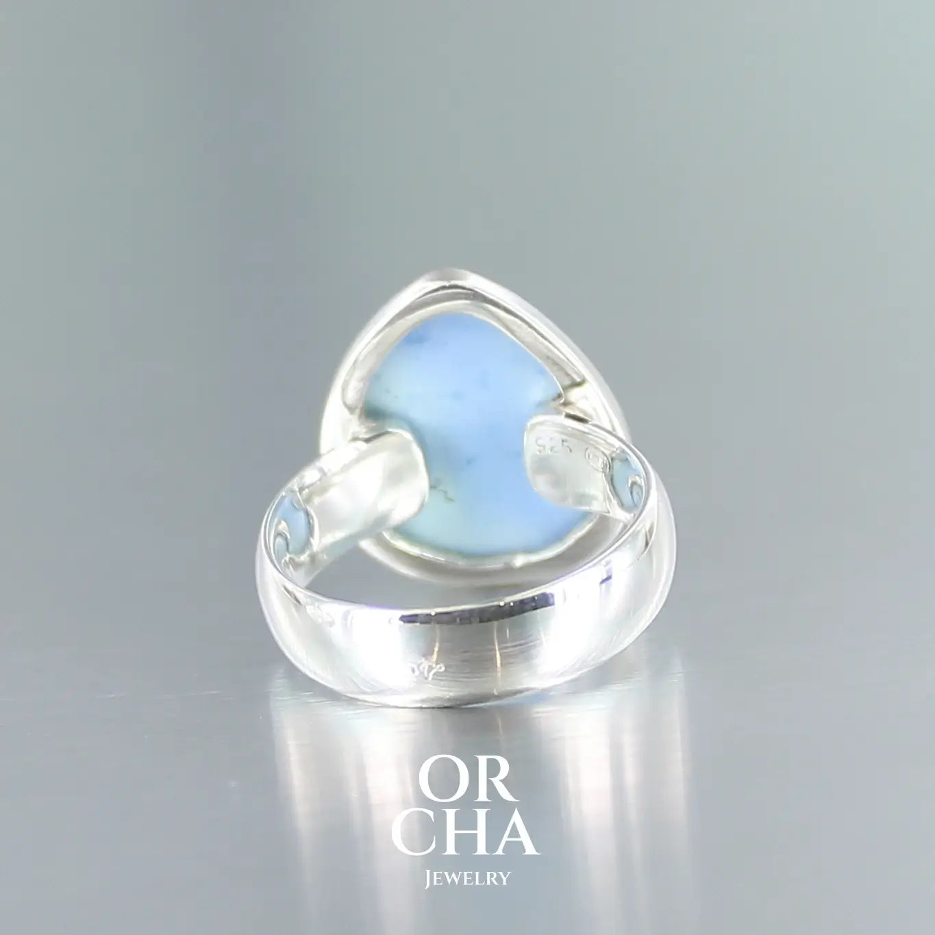 Bague en argent avec Turquoise Golden Hill - Essential