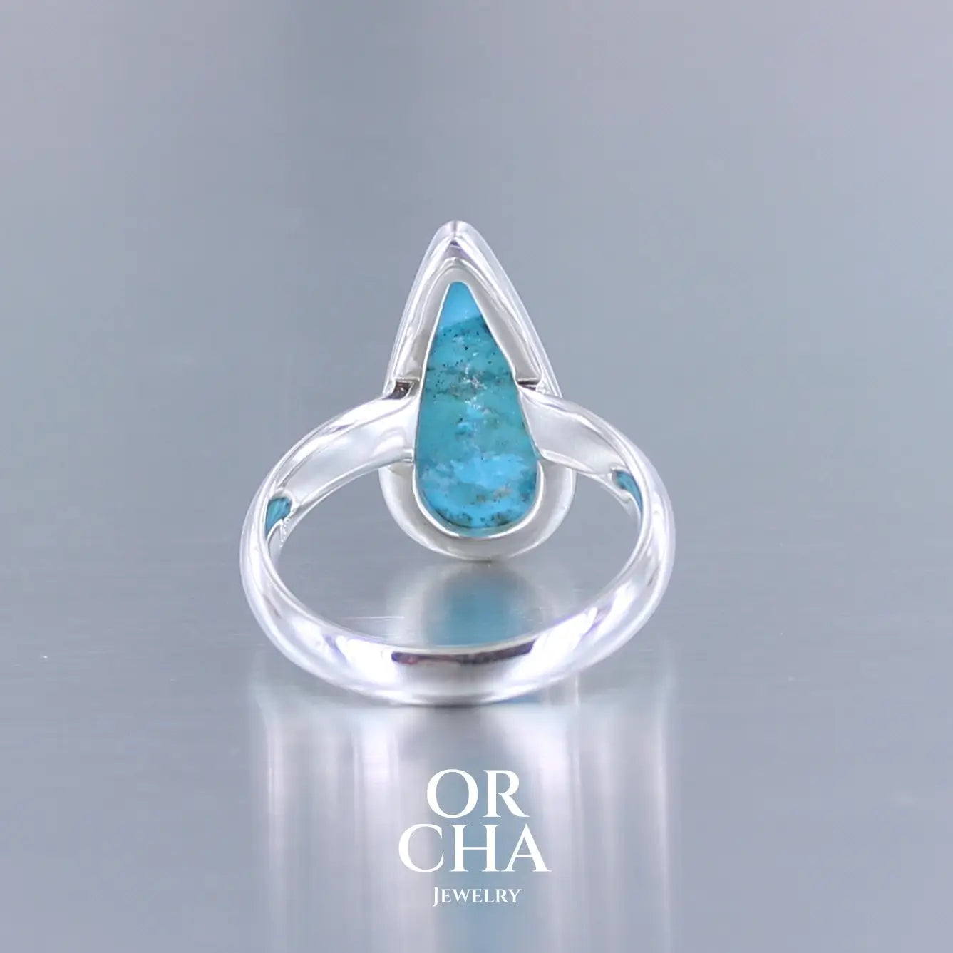 Bague en argent avec Turquoise - Essential