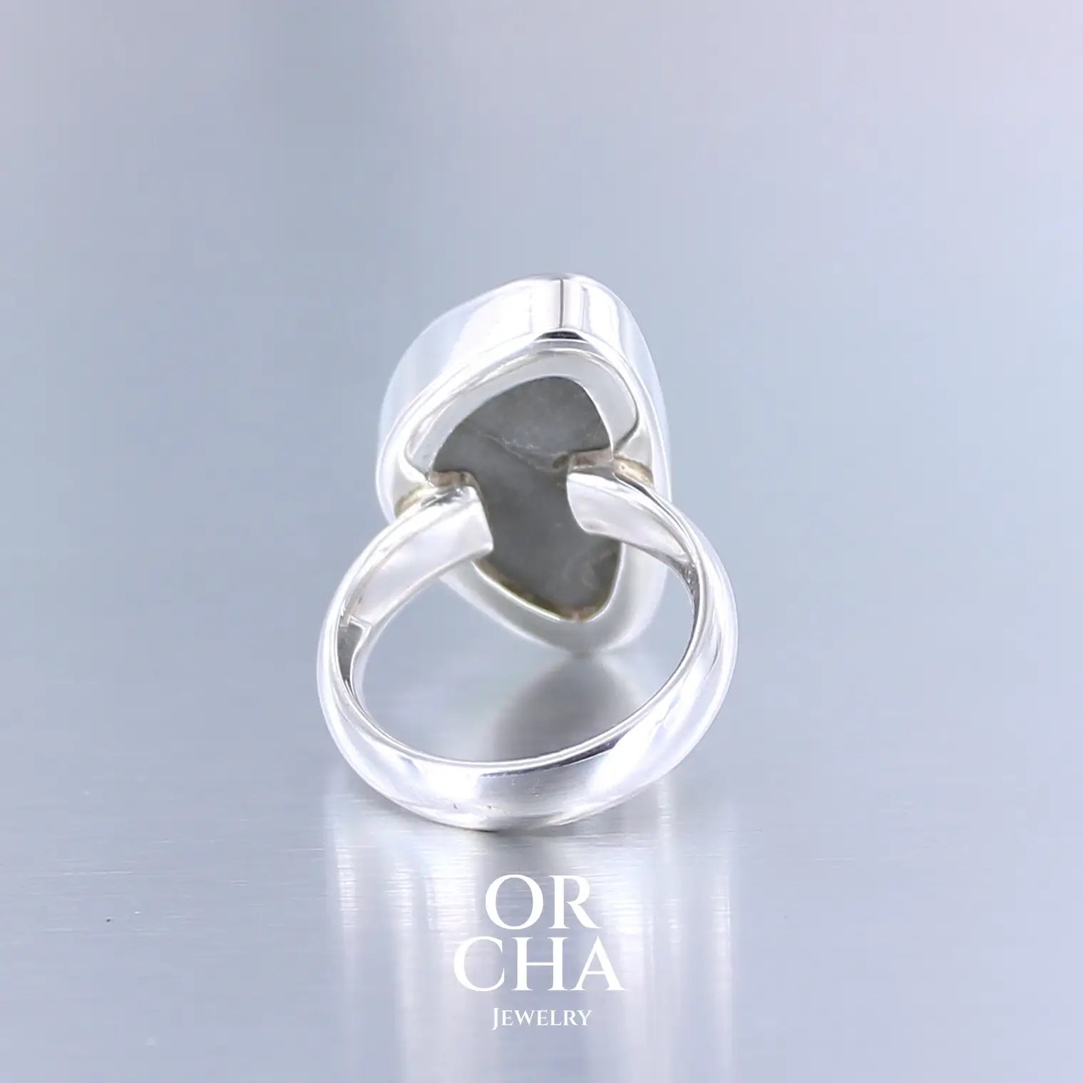 Bague en argent avec pyrite brute - Essential