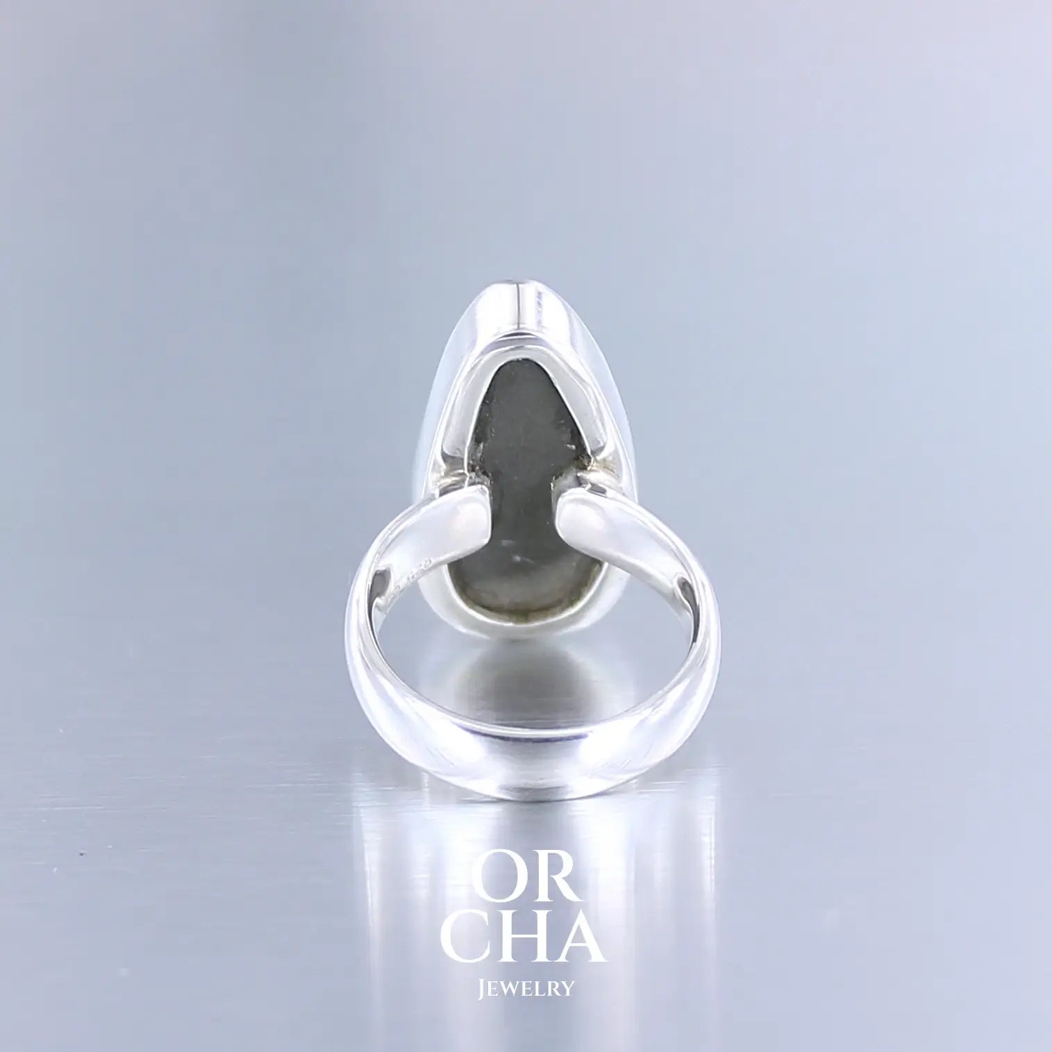 Bague en argent avec pyrite brute - Essential