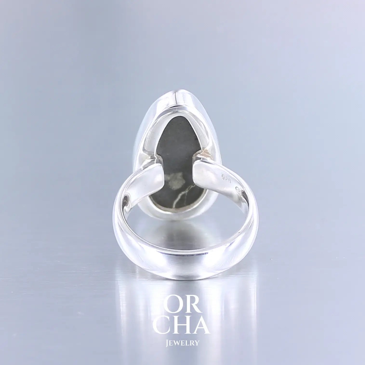 Bague en argent avec pyrite brute - Essential