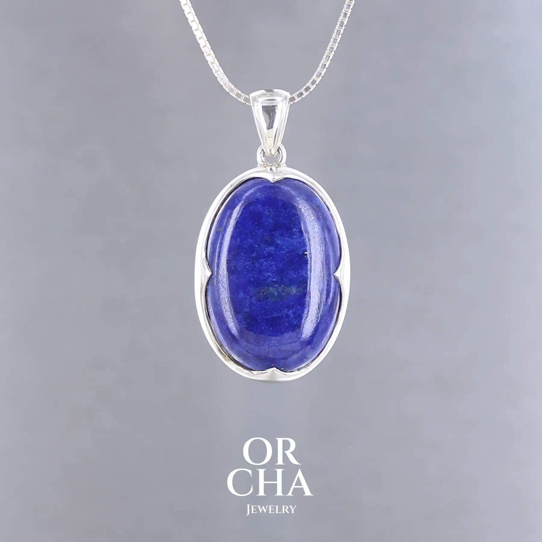 Pendentif en argent avec Lapis lazuli - Orcha