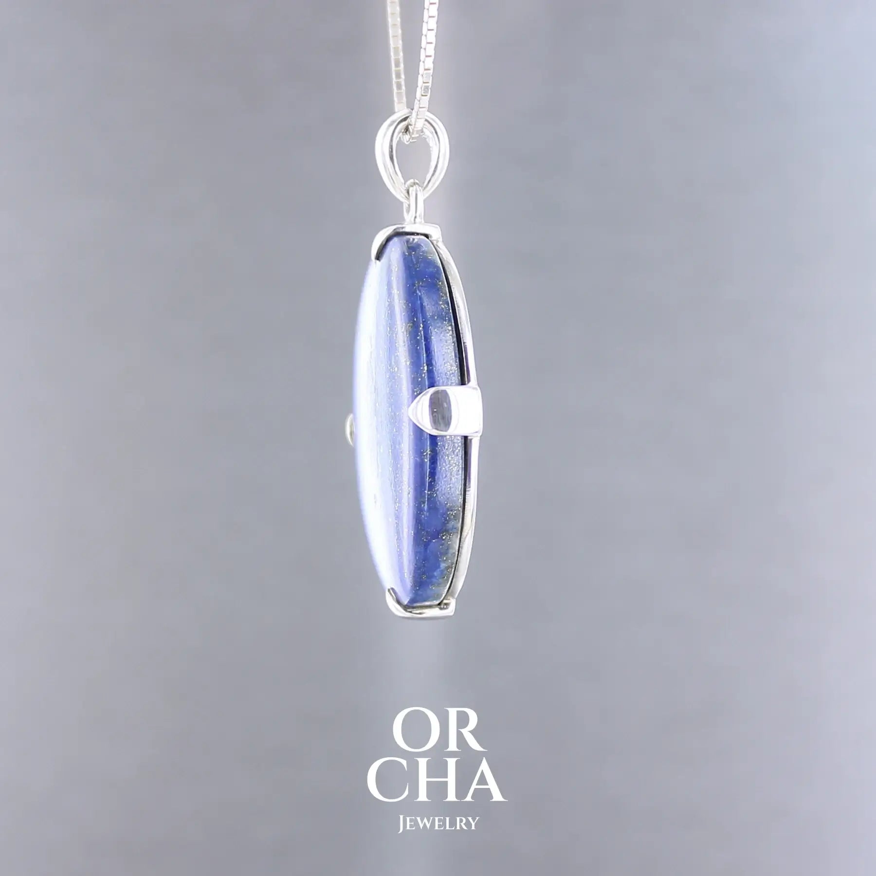 Pendentif en argent avec Lapis lazuli - Essential