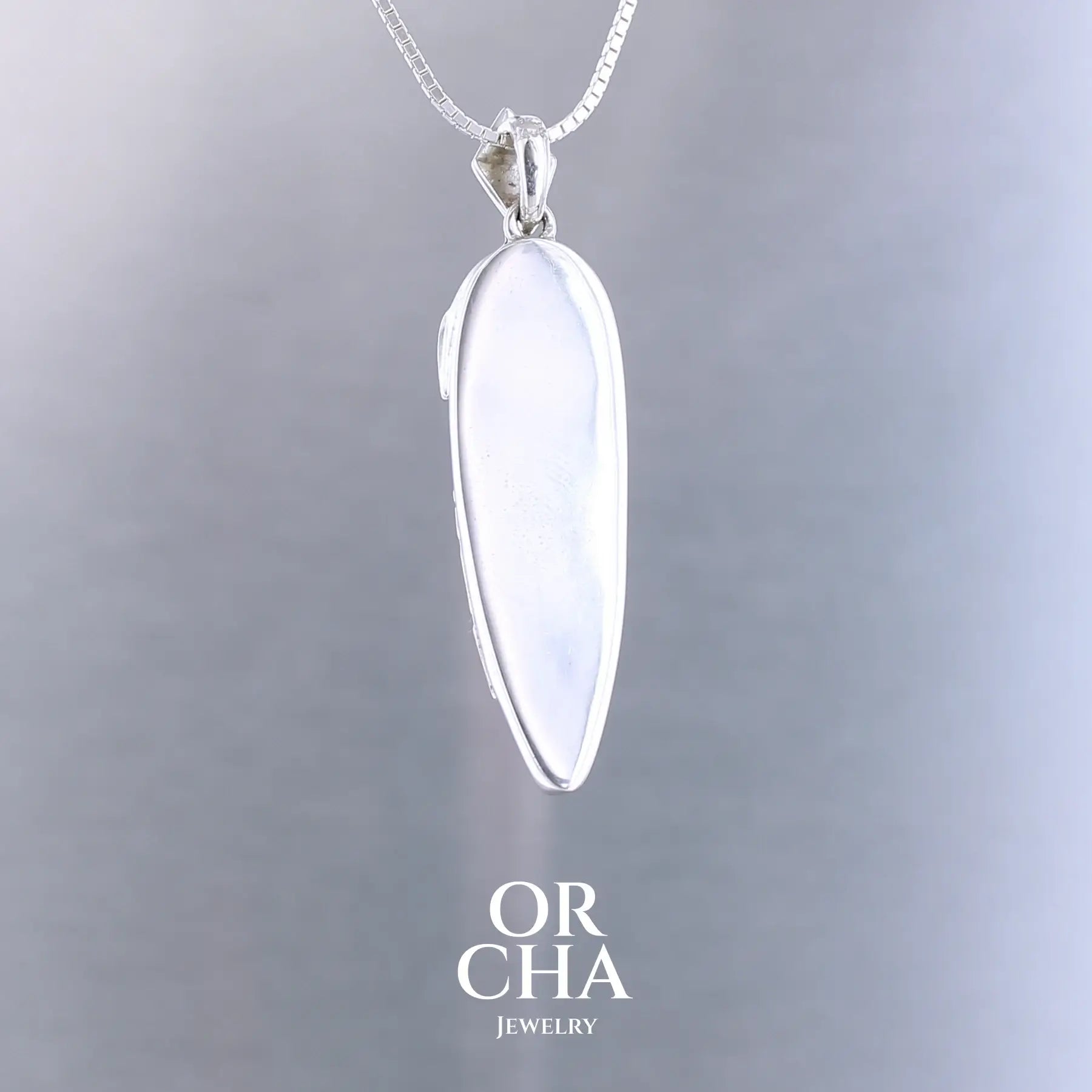 Pendentif en Or jaune 14k et Argent avec Rhodonite - Orcha's Gold