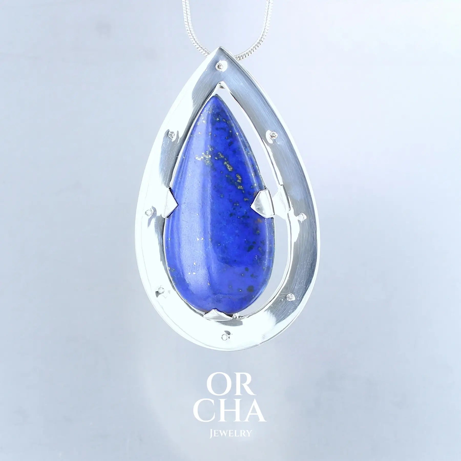 Pendentif en argent avec Lapis lazuli - Elven