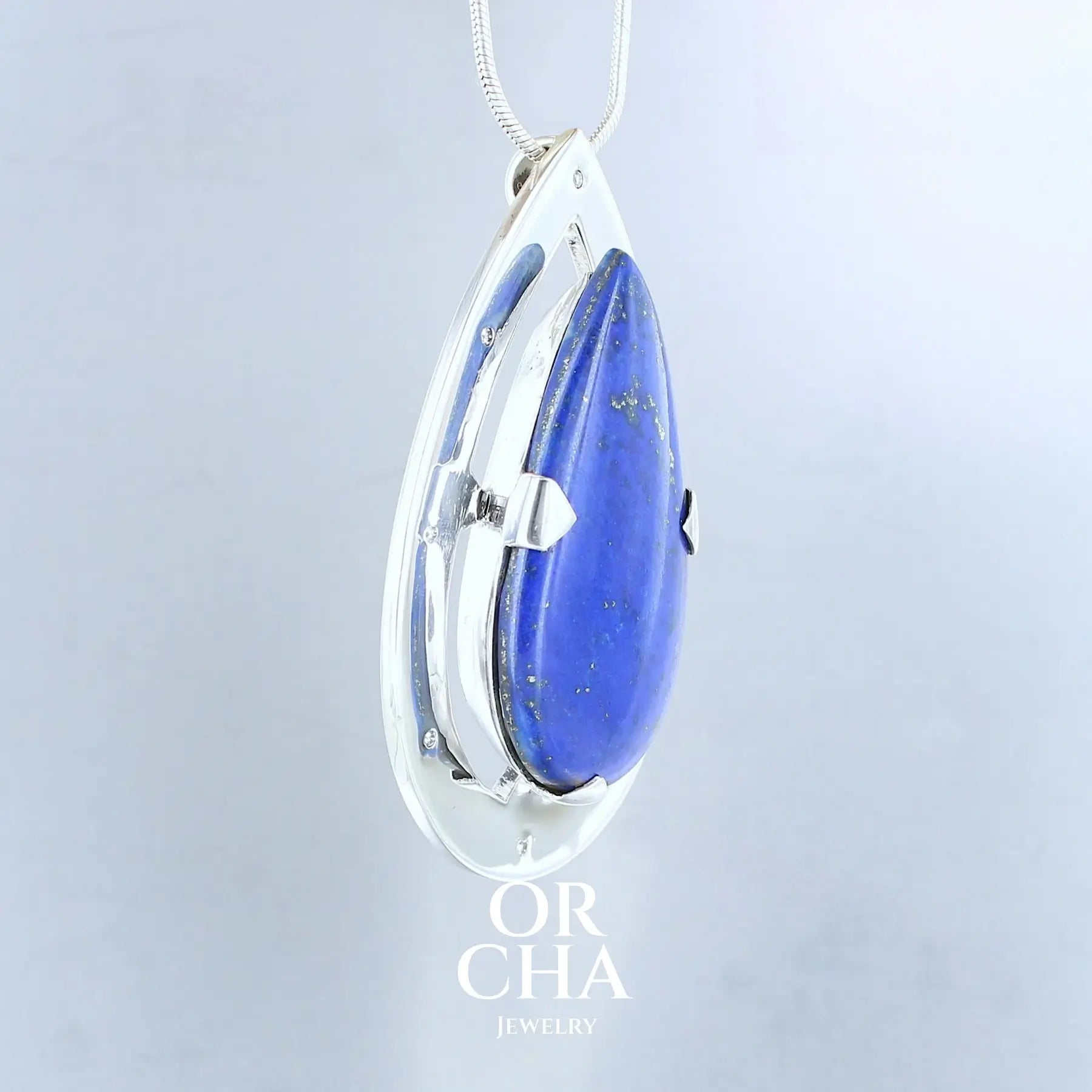 Pendentif en argent avec Lapis lazuli - Elven