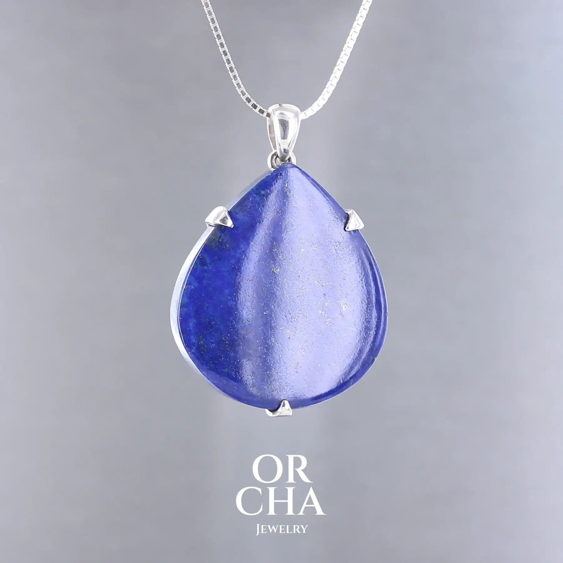 Pendentif en argent avec Lapis lazuli - Essential