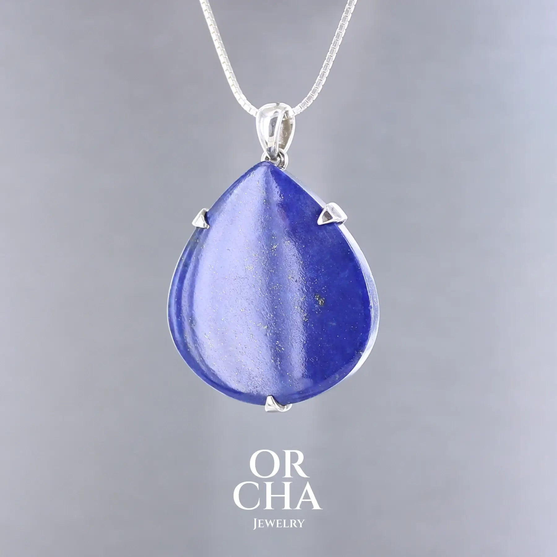 Pendentif en argent avec Lapis lazuli - Essential