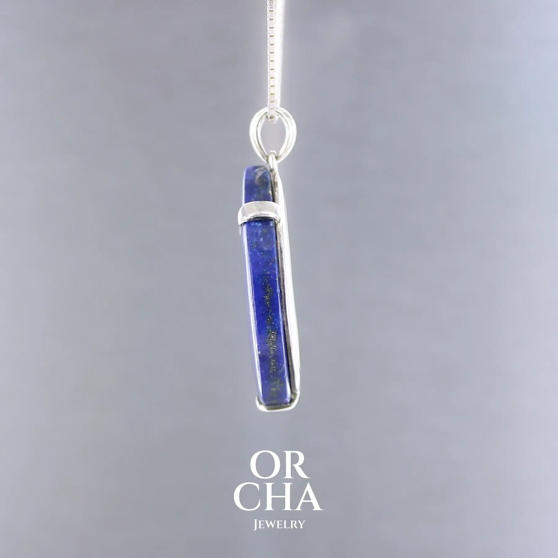 Pendentif en argent avec Lapis lazuli - Essential