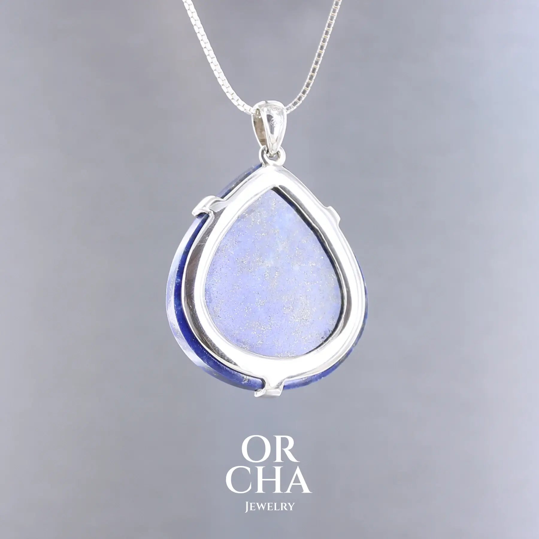 Pendentif en argent avec Lapis lazuli - Essential
