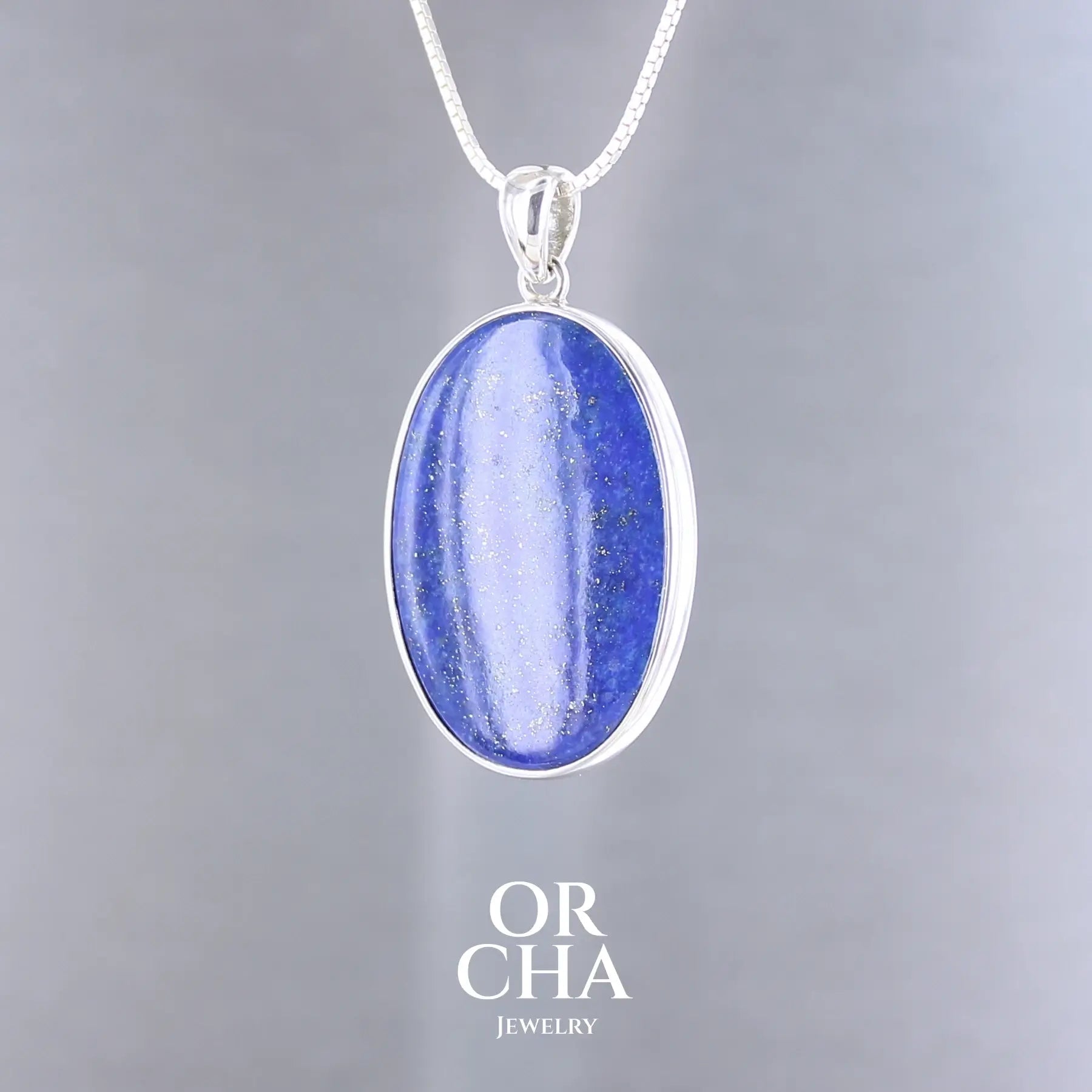 Pendentif en argent avec Lapis lazuli - Essential