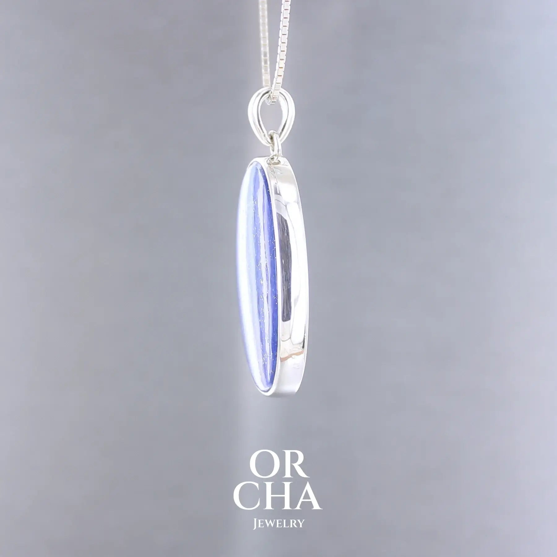 Pendentif en argent avec Lapis lazuli - Essential
