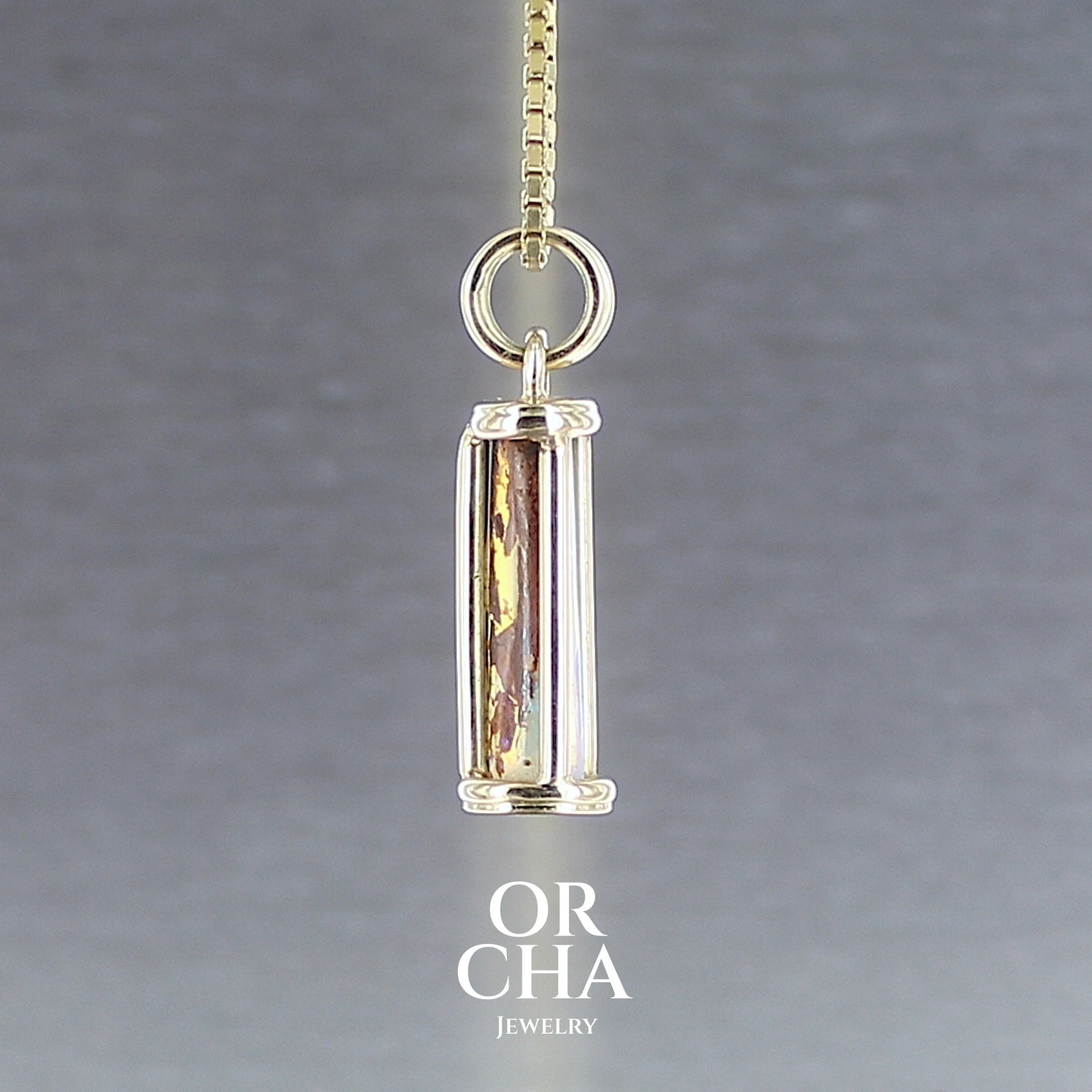 Pendentif or avec Opale - Orcha's Gold