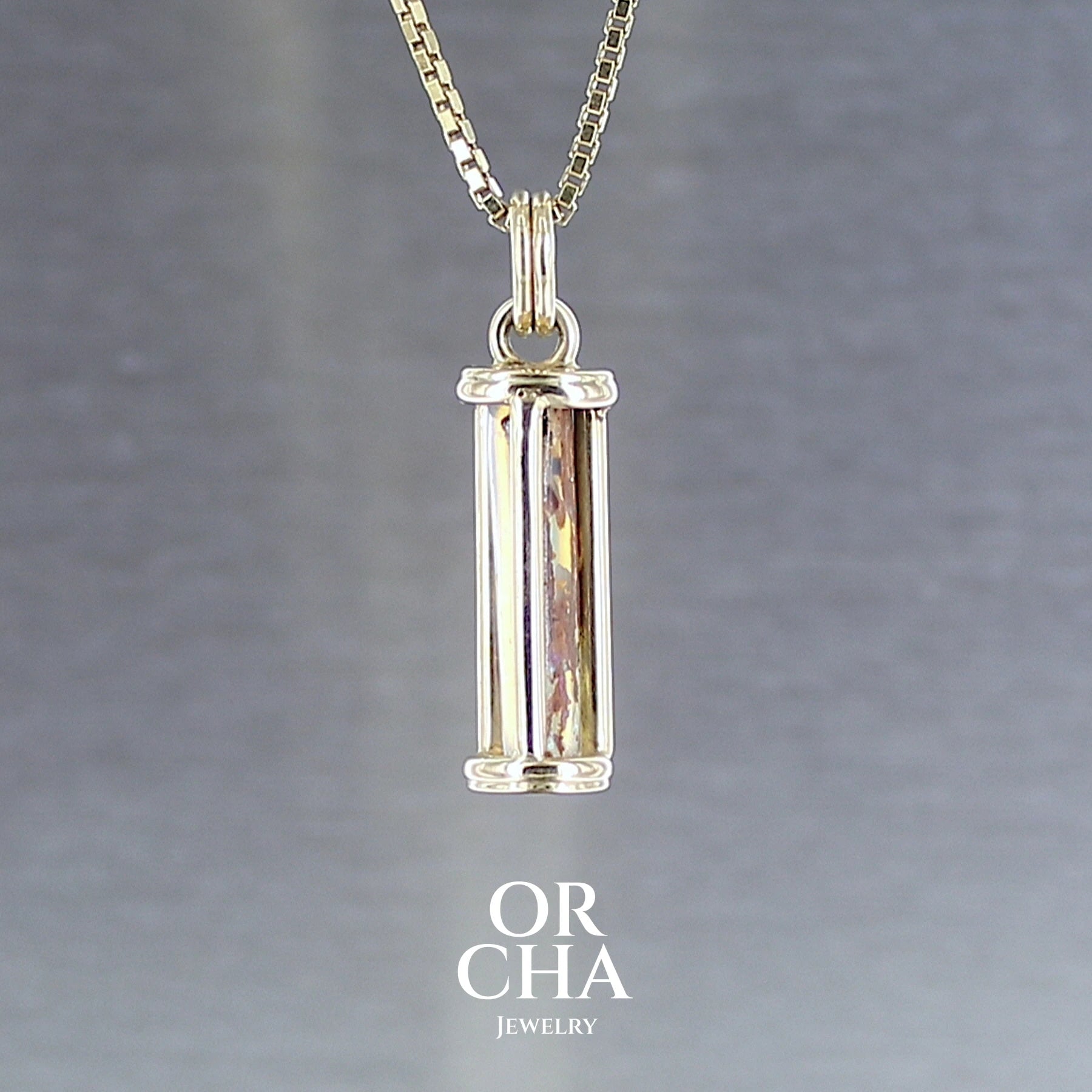 Pendentif or avec Opale - Orcha's Gold