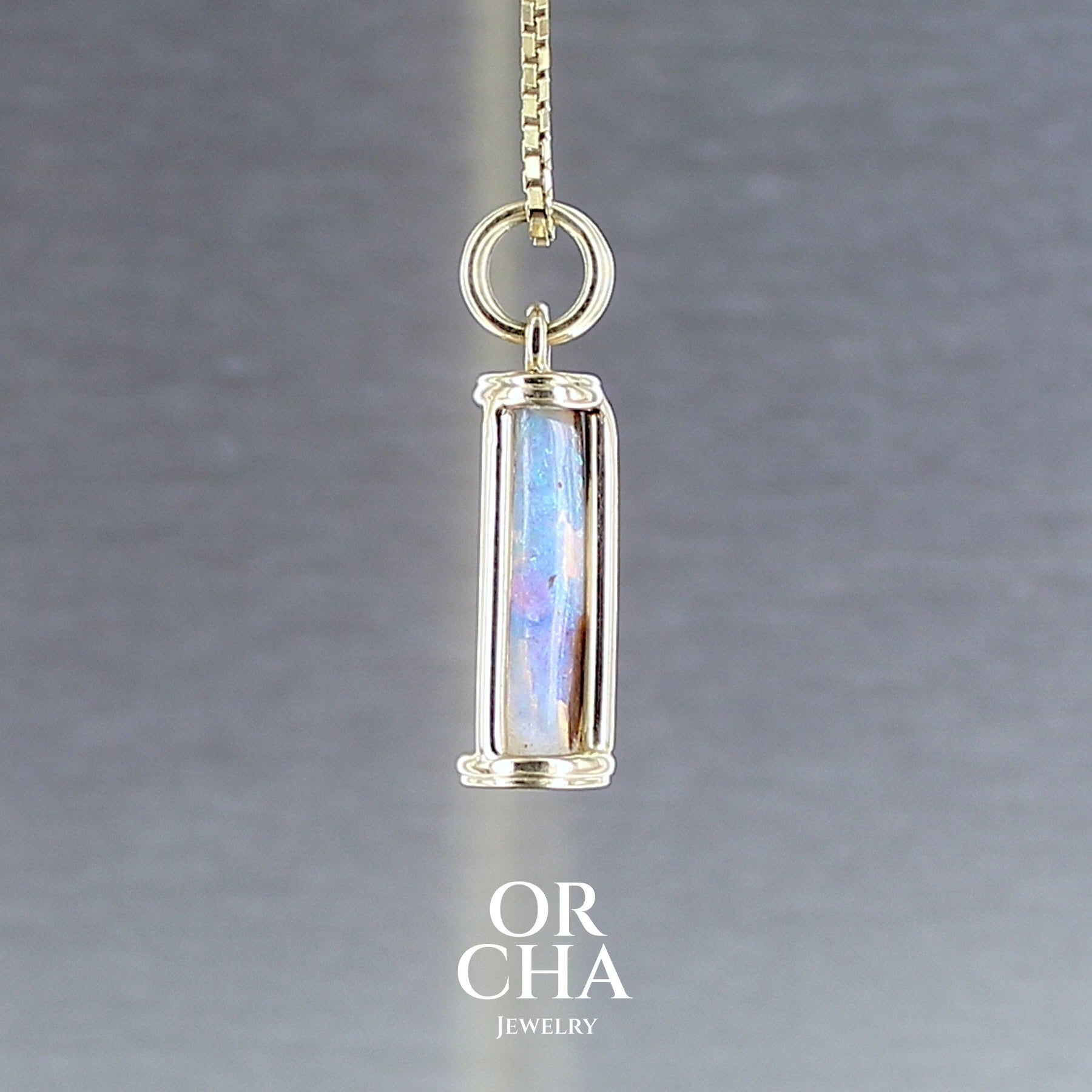 Pendentif or avec Opale - Orcha's Gold